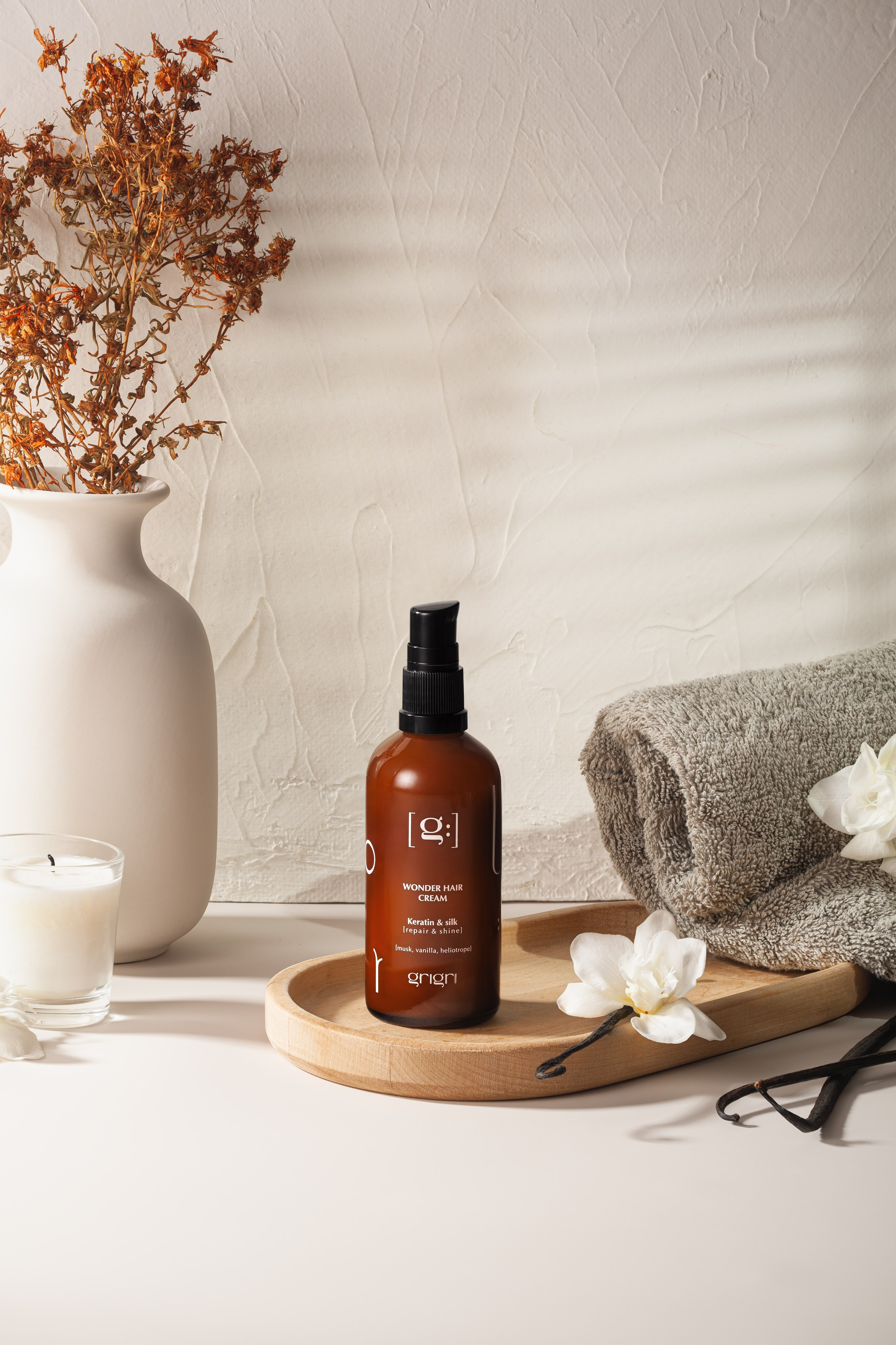 уходовая косметика для волос, фотосъемка серии продуктов