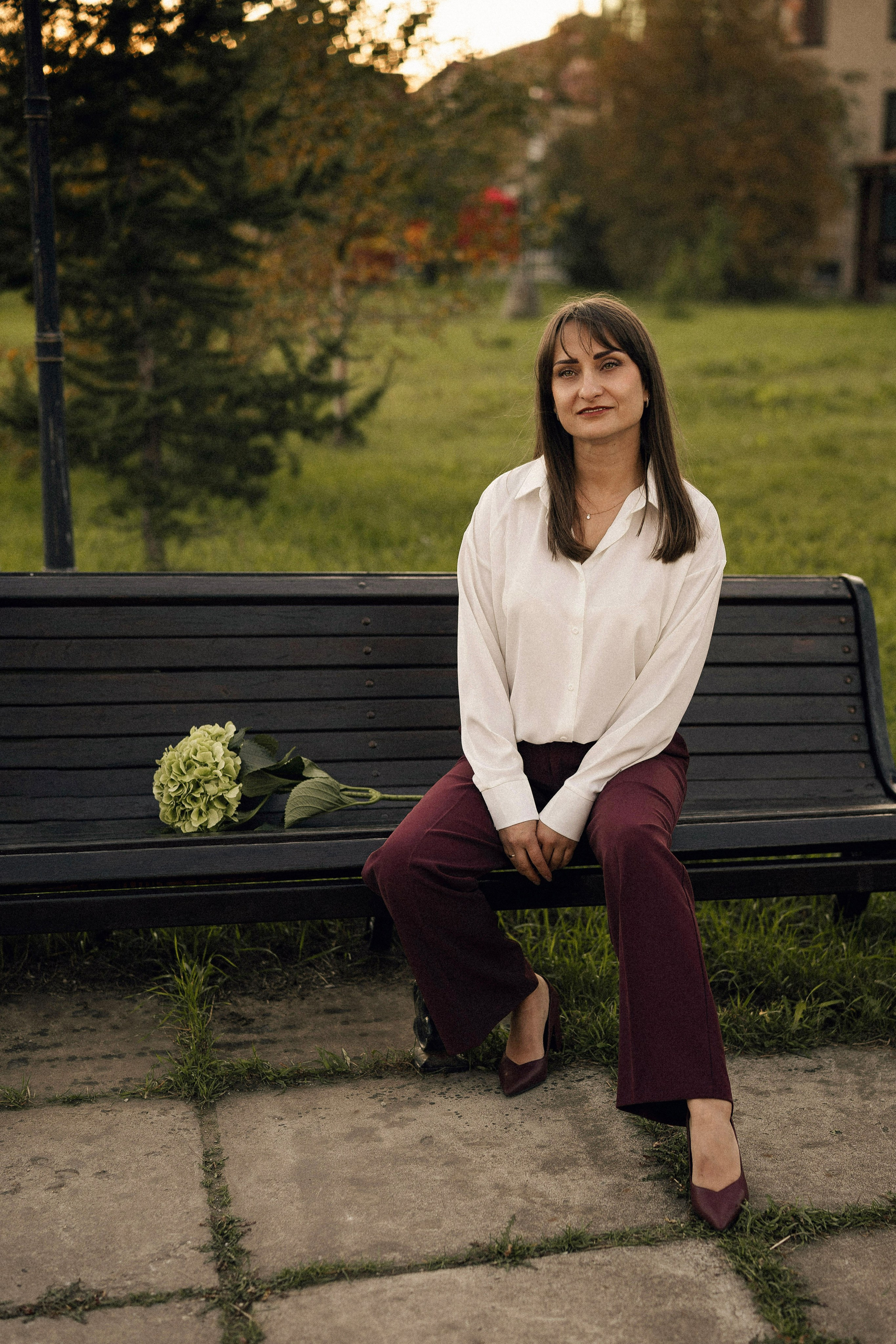 Натали с гортензией. Портретный, семейный и свадебный фотограф в Нарьян-Маре
