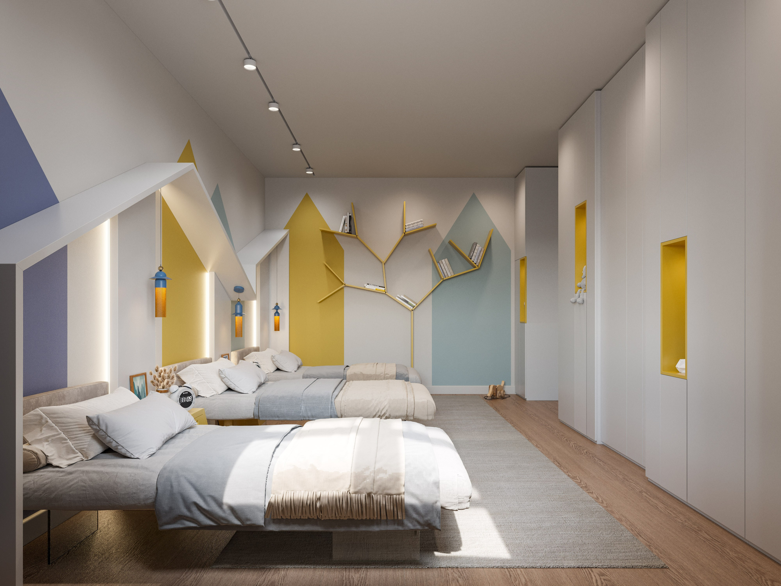 3D Визуализация Квартиры с Необычной Планировкой | Плавные Формы и Криволинейный Дизайн. Визуализатор интерьера в Москве | Брагин Кирилл