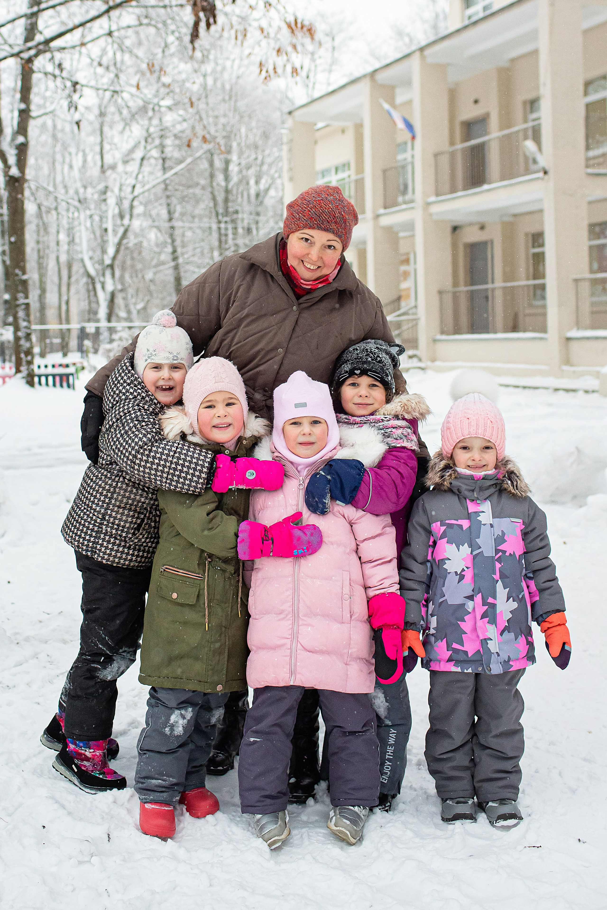 Зима в детском саду. Свадебный, семейный, детский фотограф в Санкт-Петербурге