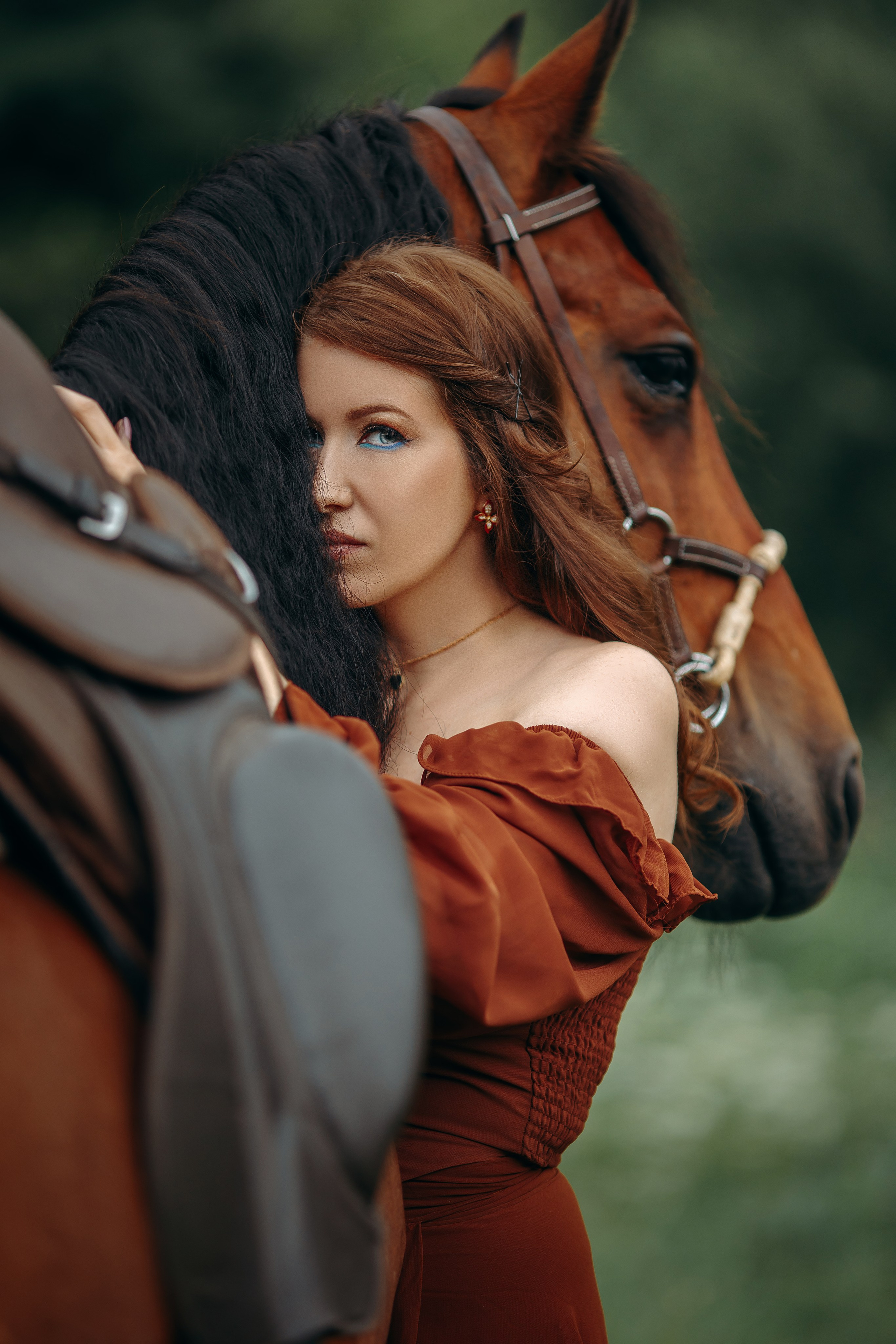 Елена и Талисман. Анна Молчанова конный фотограф в Тюмени | фотосессии с лошадьми Тюмень