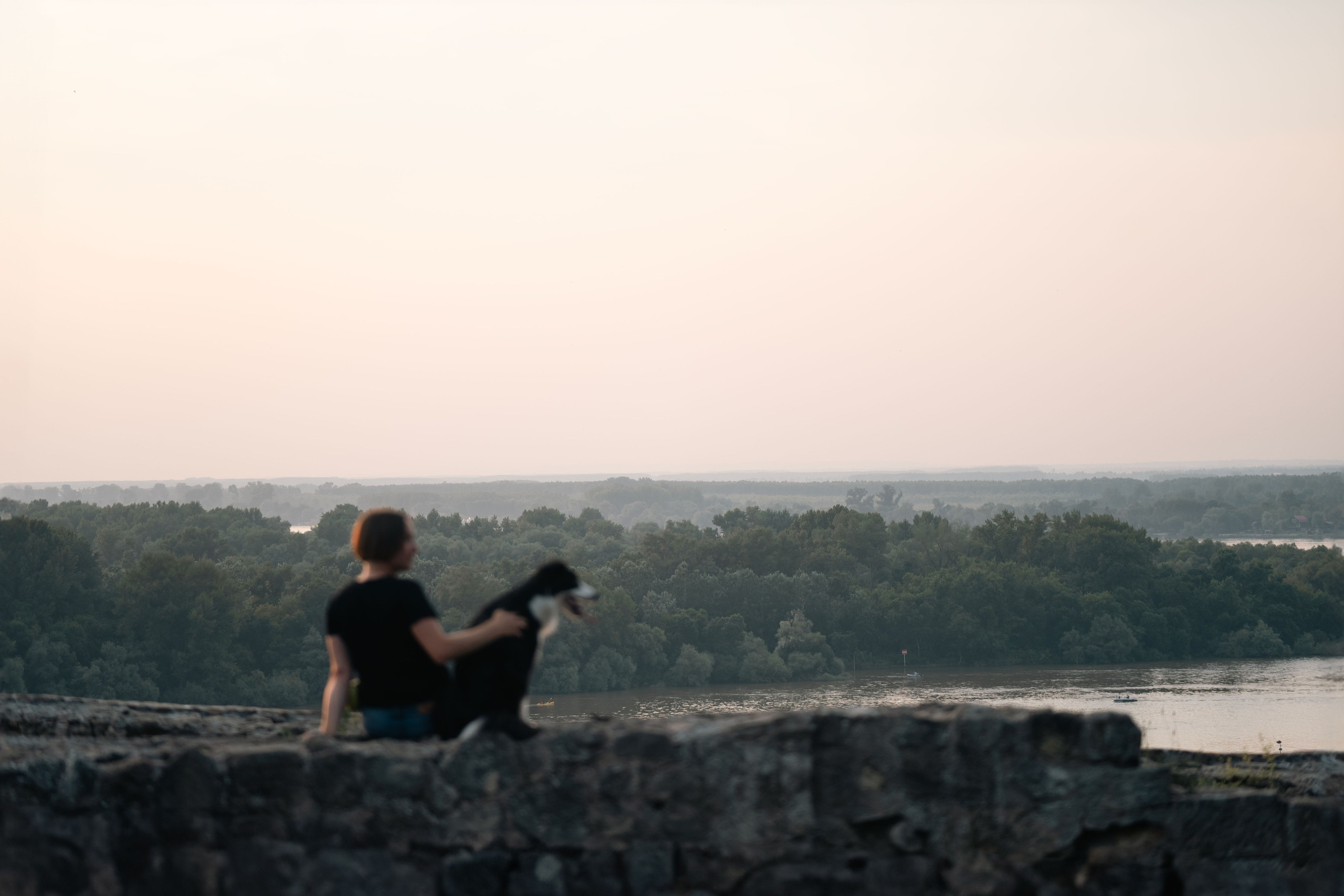 Белград, Калемегдан. Таня и Шегги. Фотограф анималист