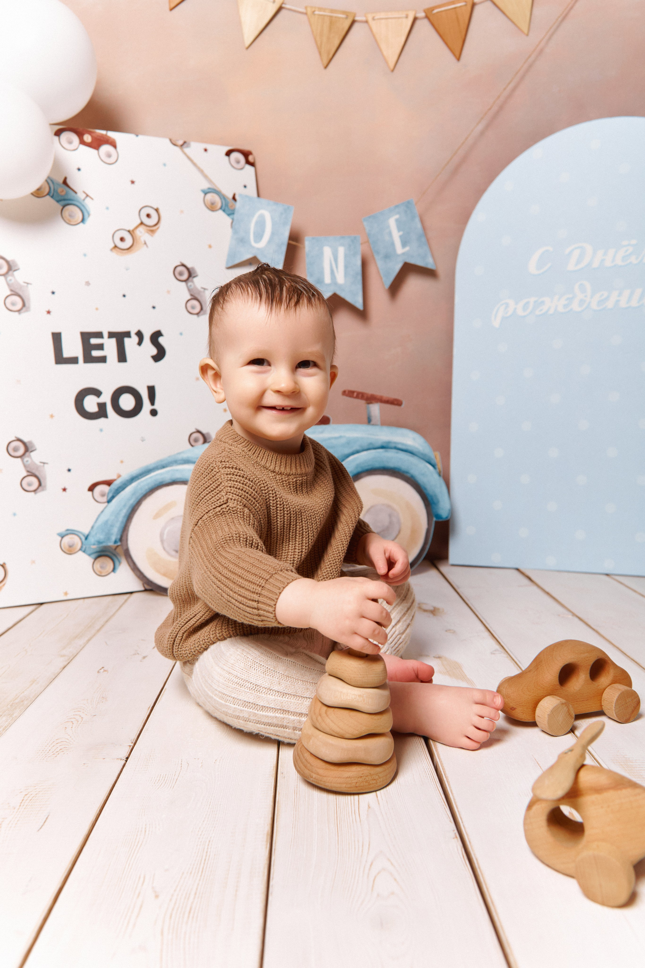 Фотосъёмка первого годика. Фотограф Беременности и Новорождённых в Кемерово