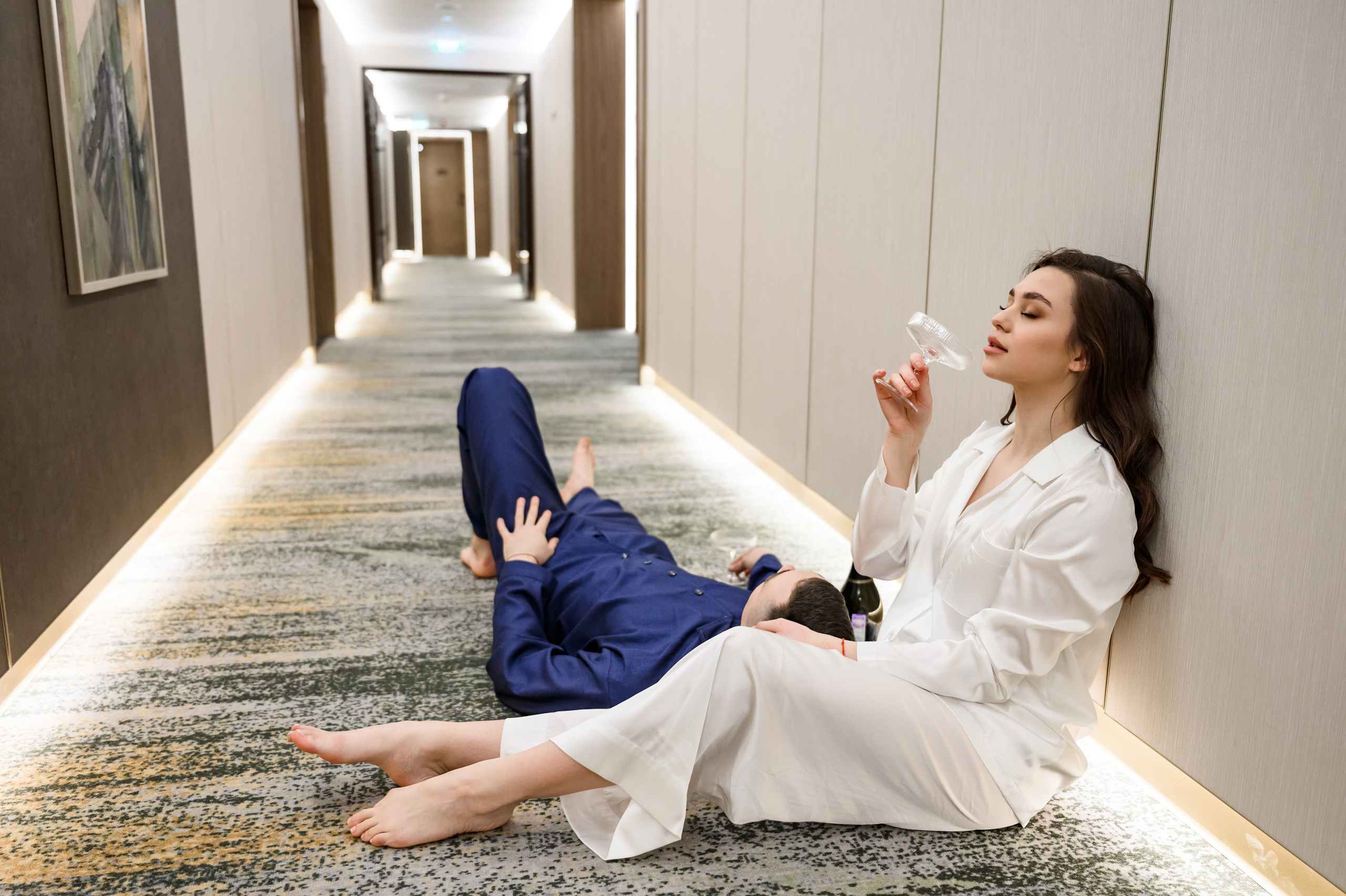 Свадебная фотосессия Radisson Blu Olympiyskiy Hotel. Свадебный фотограф Москва Юрий Кульман