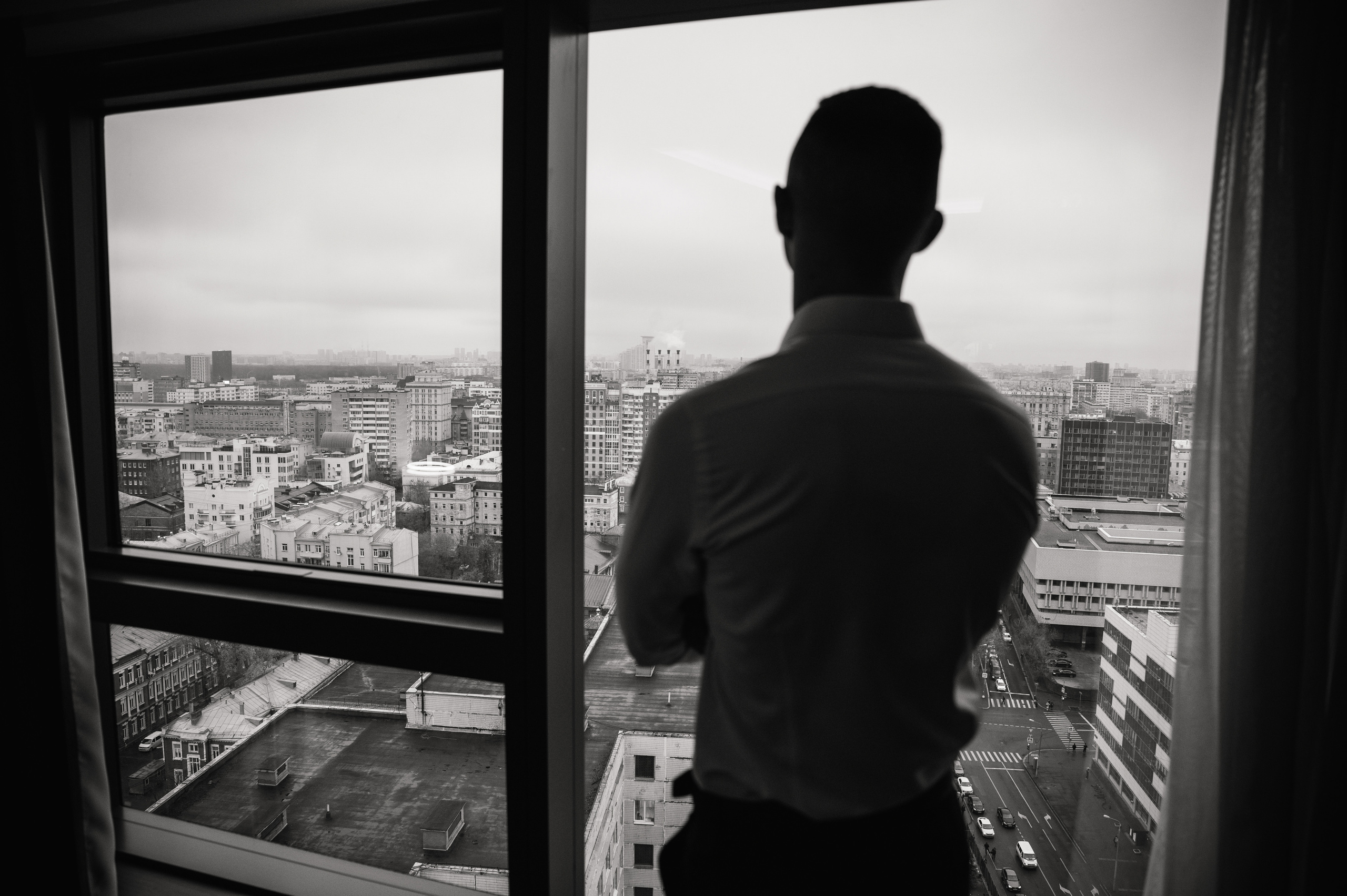 Свадебная фотосессия Radisson Blu Olympiyskiy Hotel. Свадебный фотограф Москва Юрий Кульман