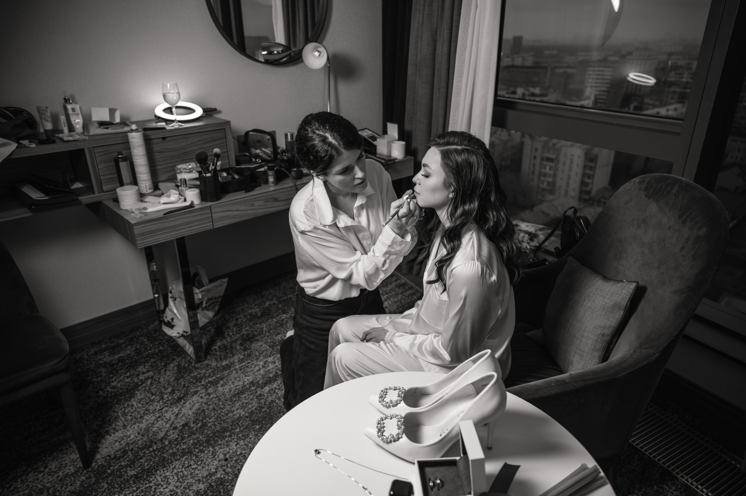 Свадебная фотосессия Radisson Blu Olympiyskiy Hotel. Свадебный фотограф Москва Юрий Кульман