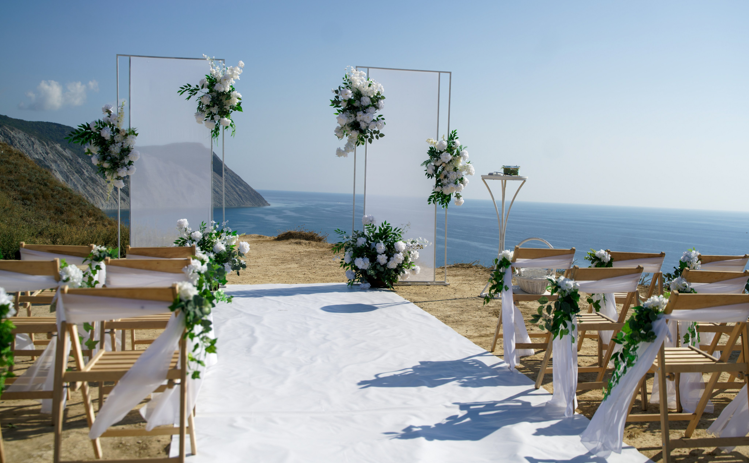 Съёмка декора для выездной регистрации. Главная