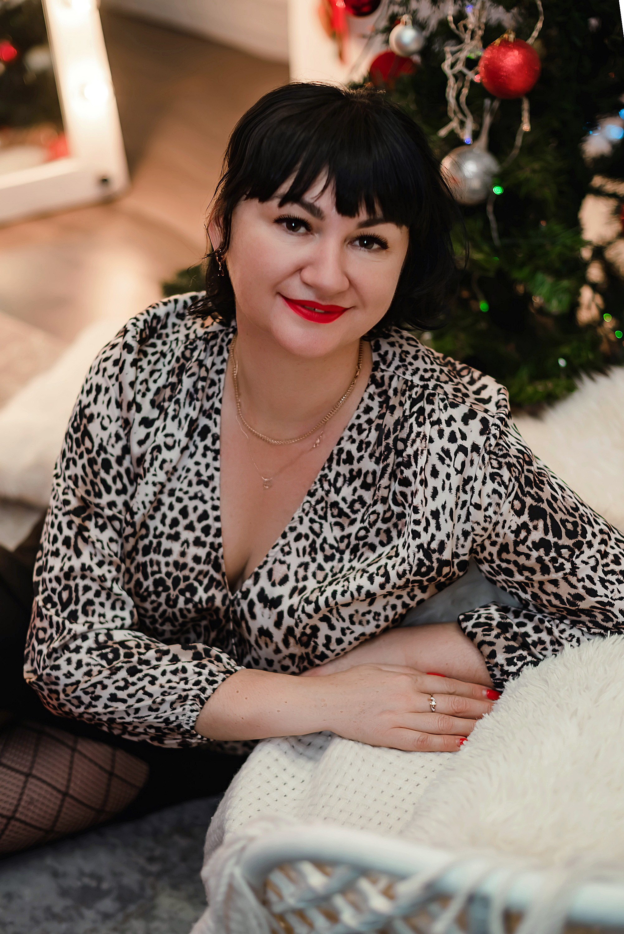 Новогодний портрет в студии.