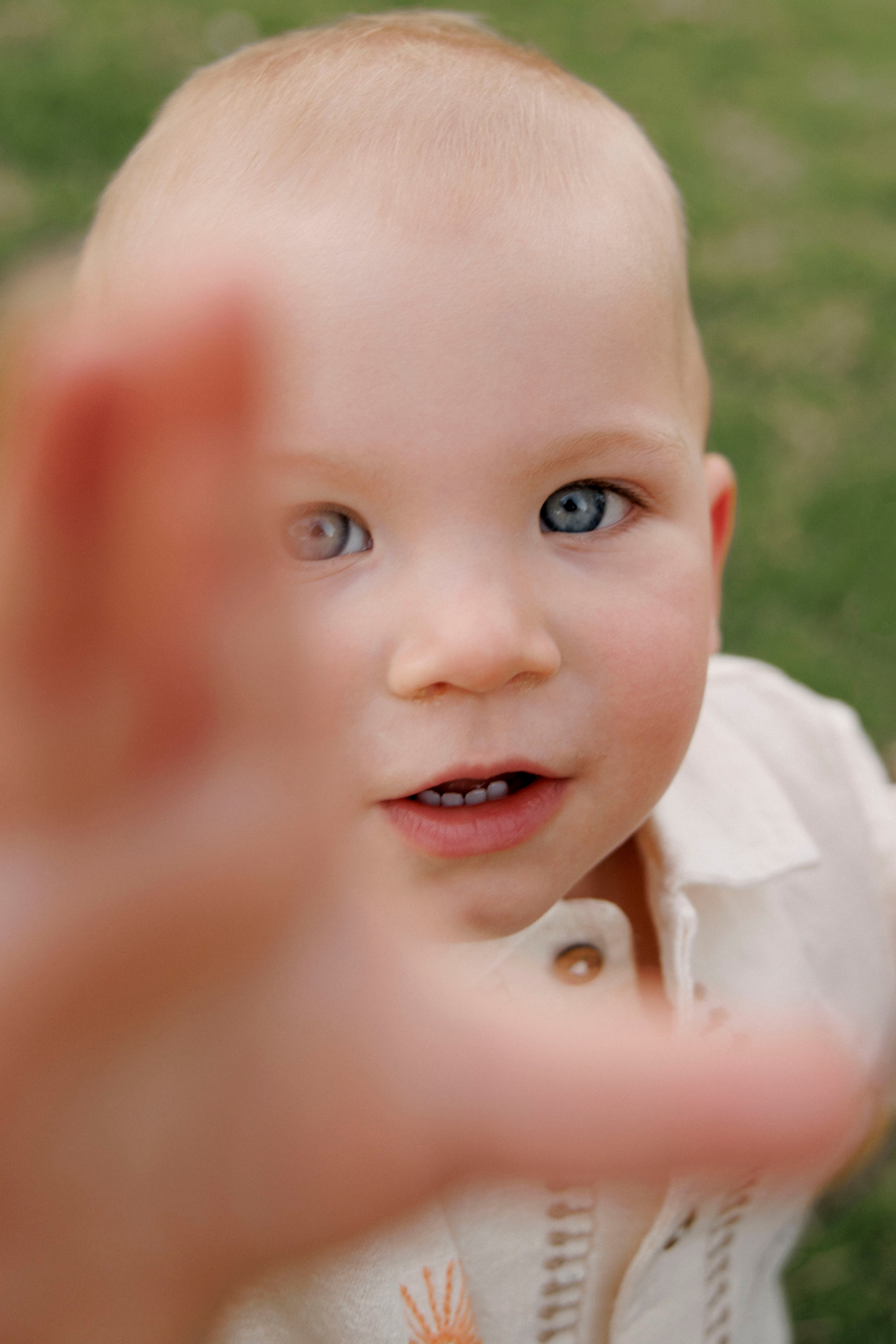 One year old at home. Wedding and family photographer