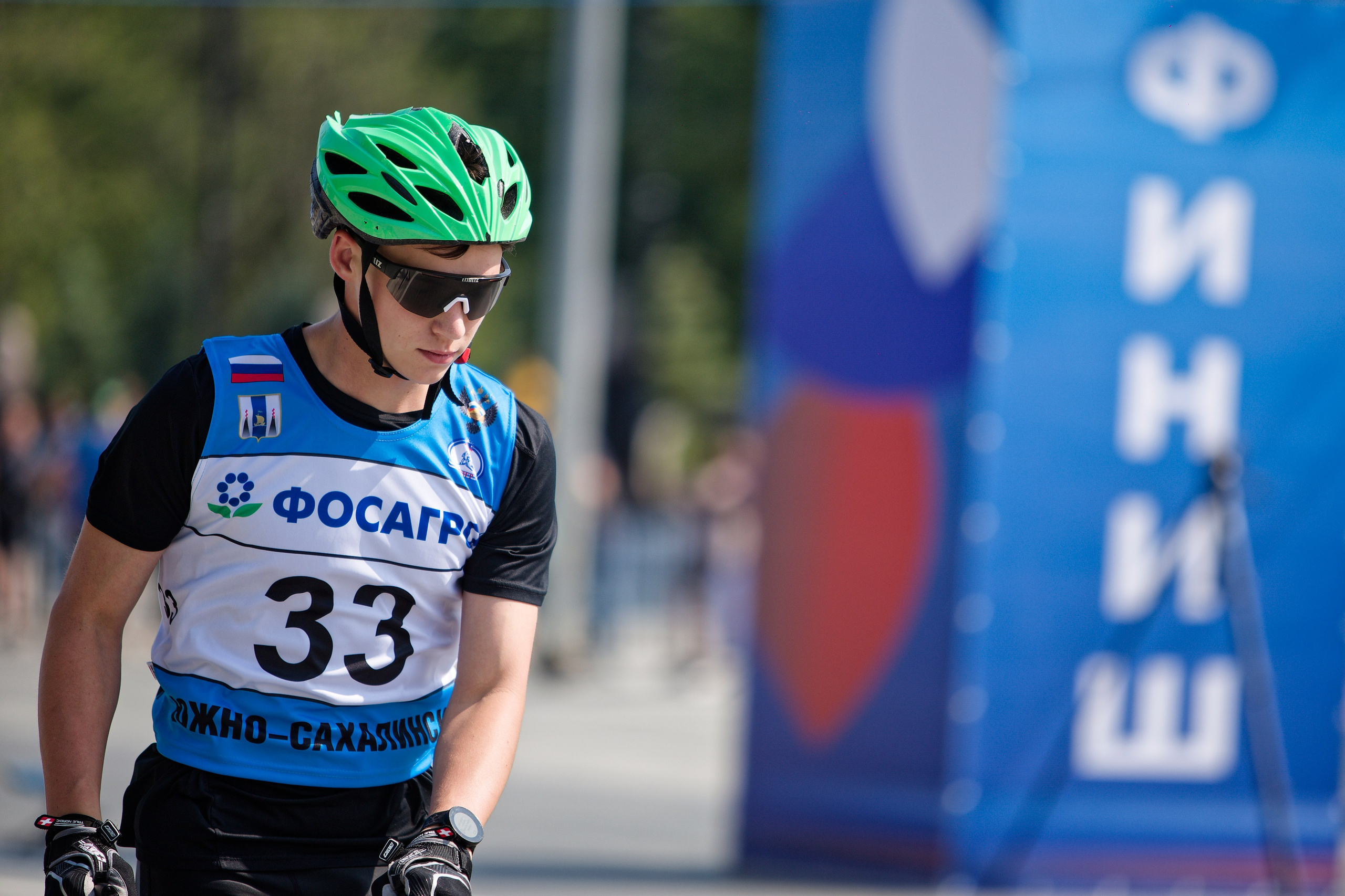 II этап Кубка России по лыжероллерам. Кутузов Евгений Фотограф в Южно-Сахалинске