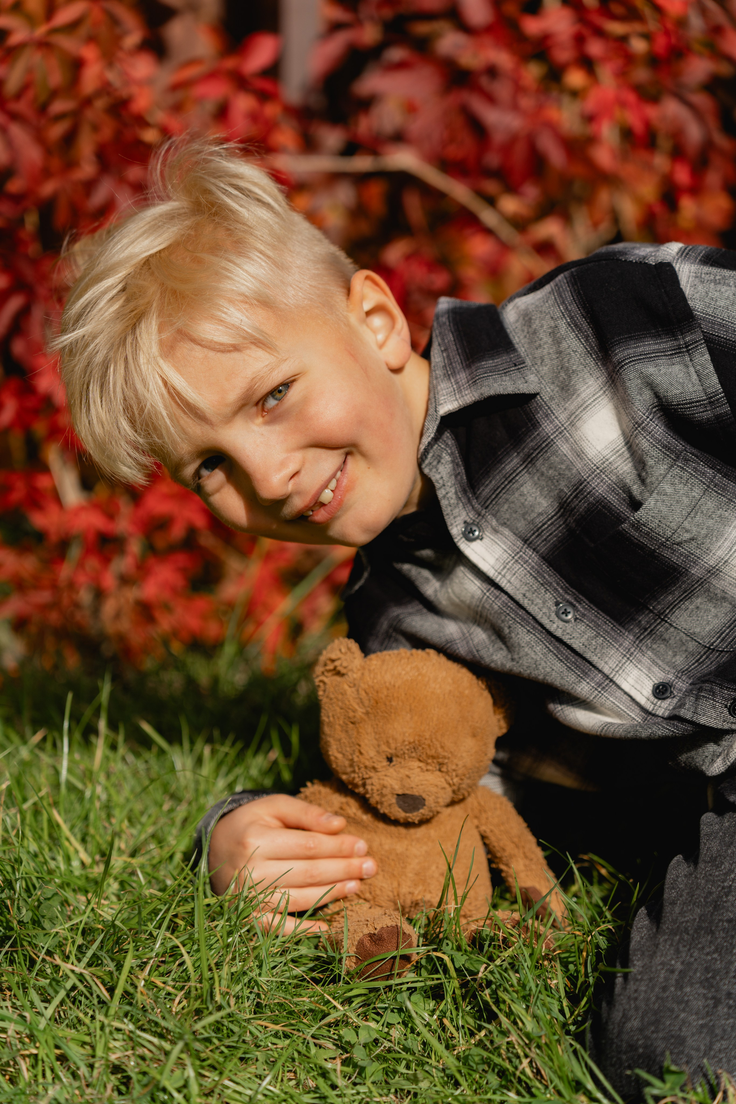 Осенняя прогулка с сыном. Виктория Саханкова — портретный и семейный фотограф в Москве