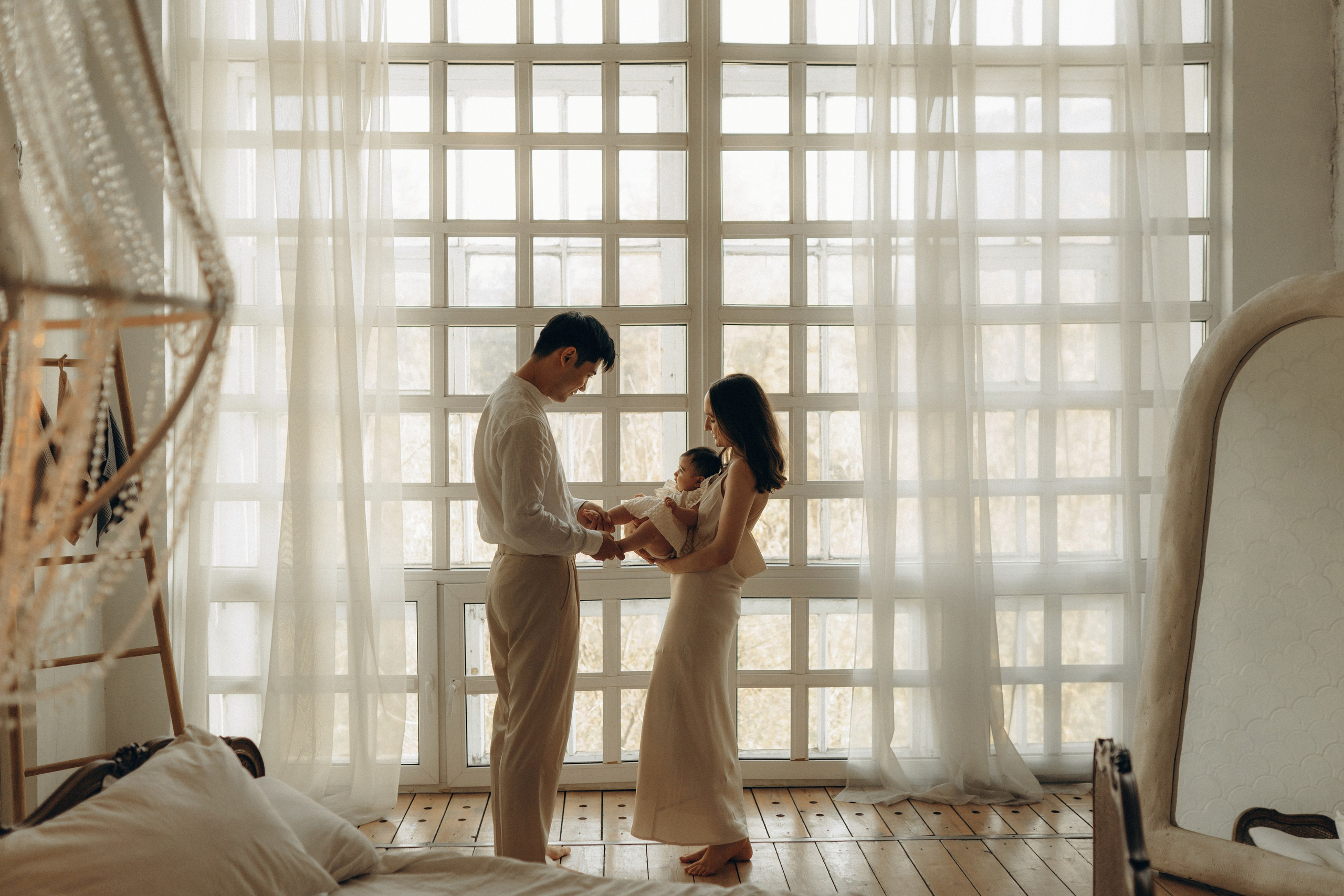 Малышка Нина и родители. Семейный lifestyle фотограф в Москве Рената Рафикова