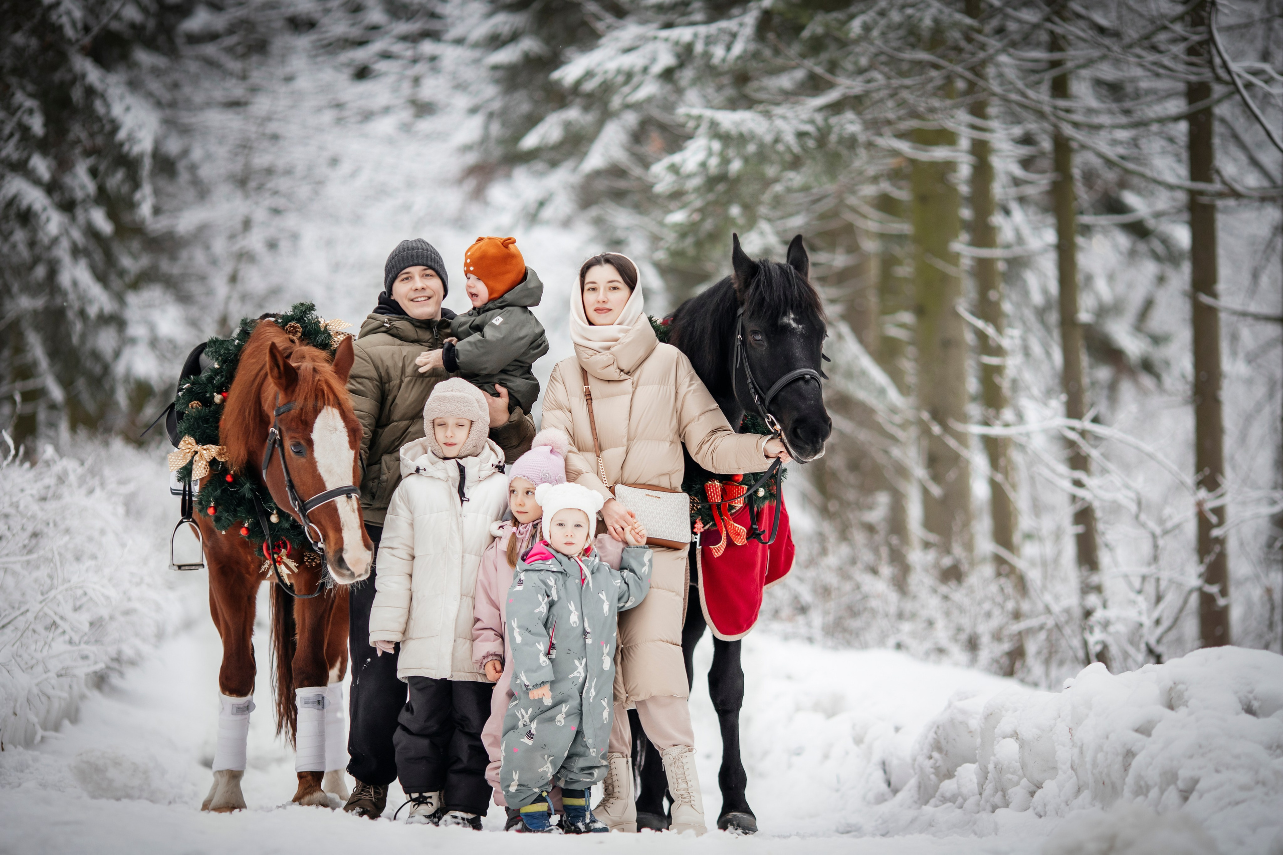 Съемки с лошадьми. Семейный фотограф Москва и область Дербунова Елена