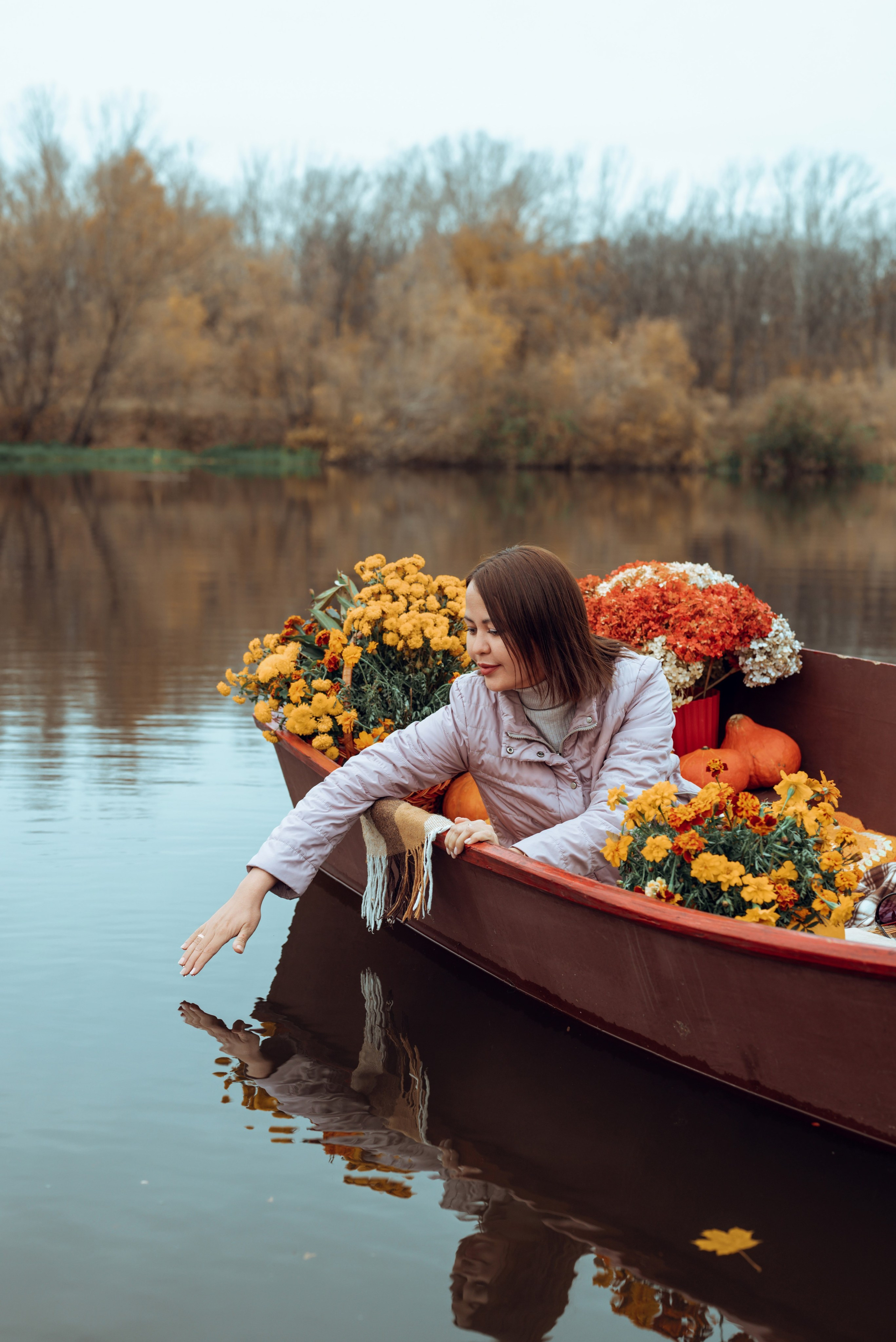 Фотопроект с осенней лодкой. Фотограф в городе Салават