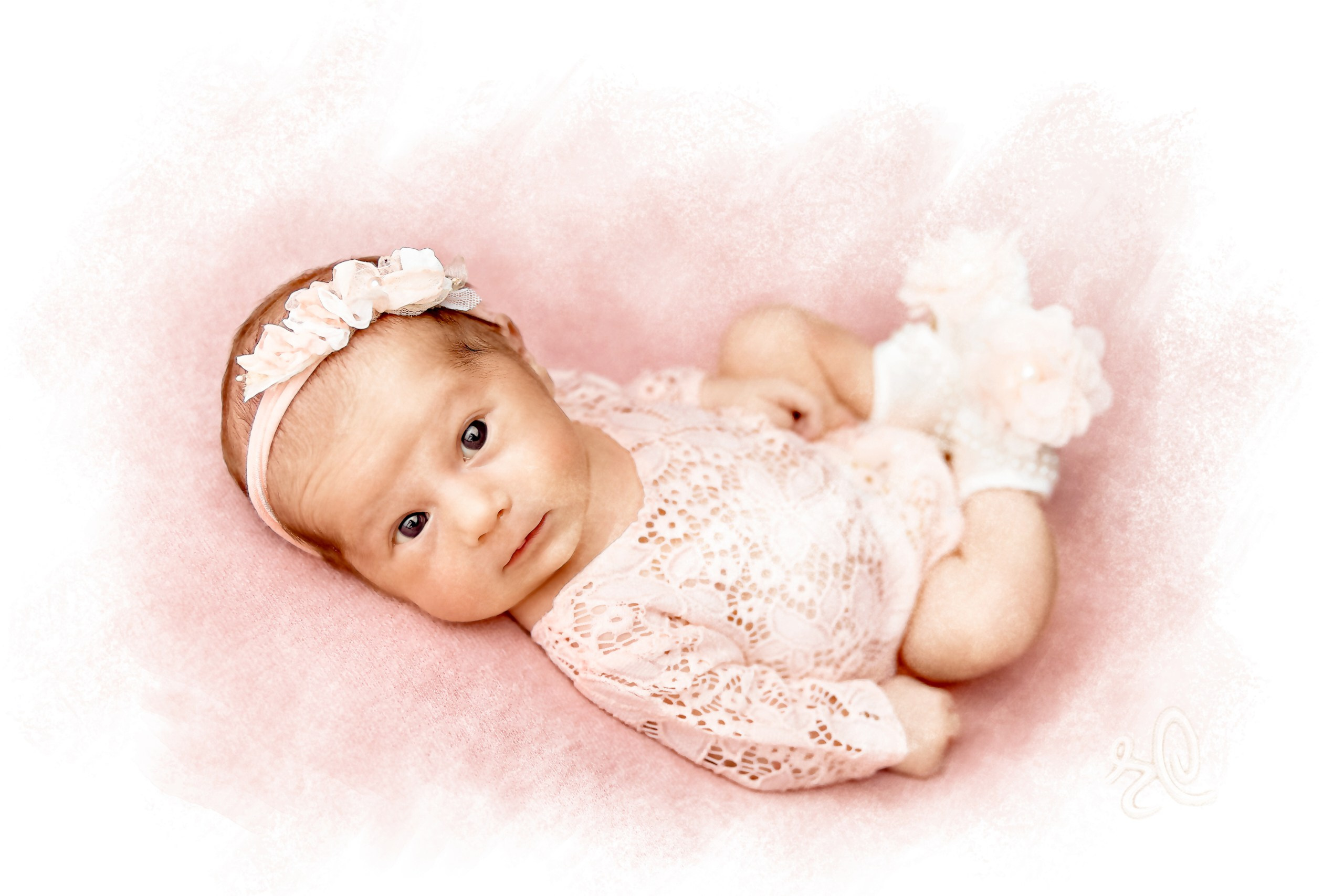 Акварели. Профессиональный фотограф новорождённых в Москве Елена Сатюкова