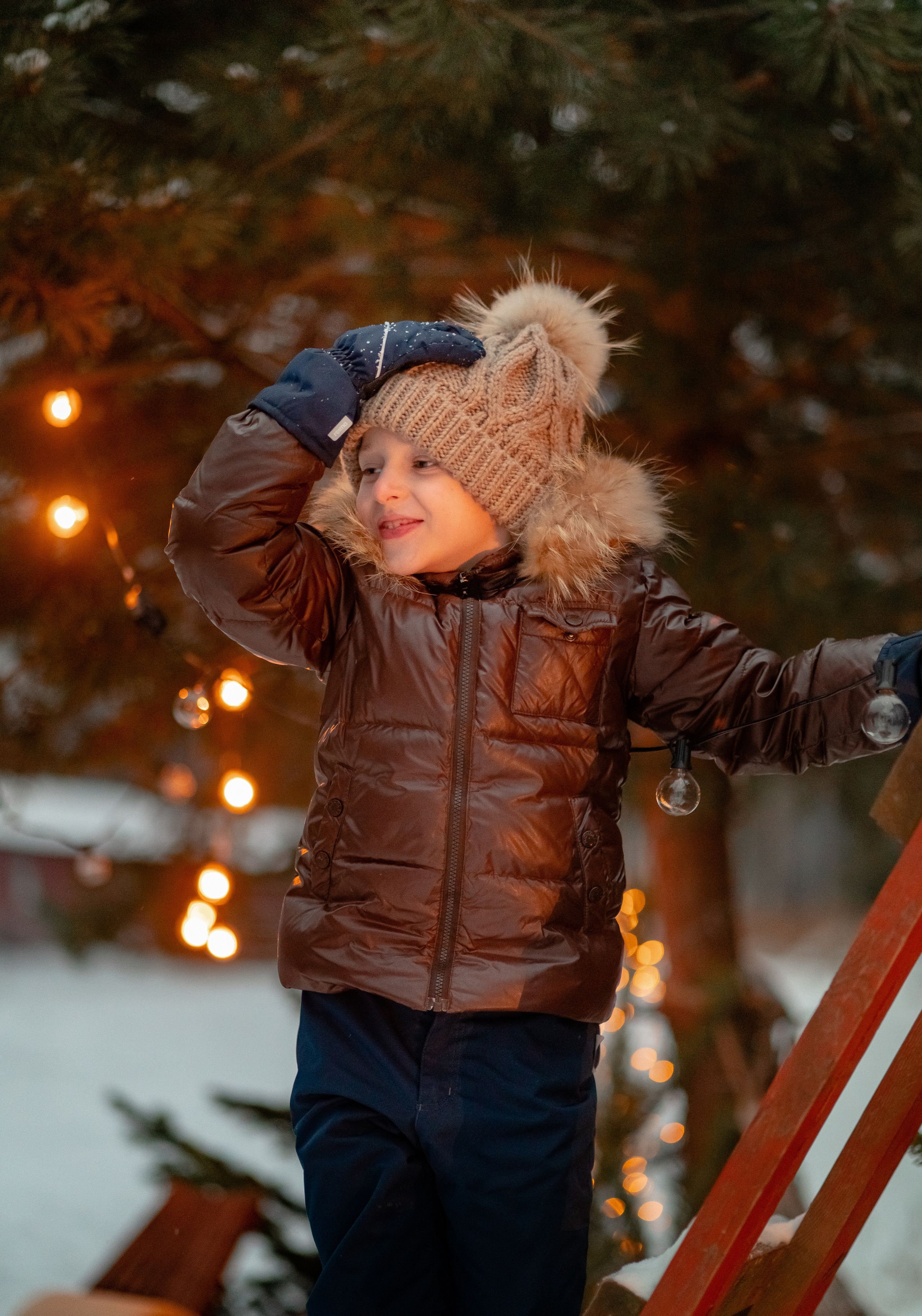 Новогоднее шале в подмосковье. Семейный и свадебный фотограф в Москве Нина Гусева