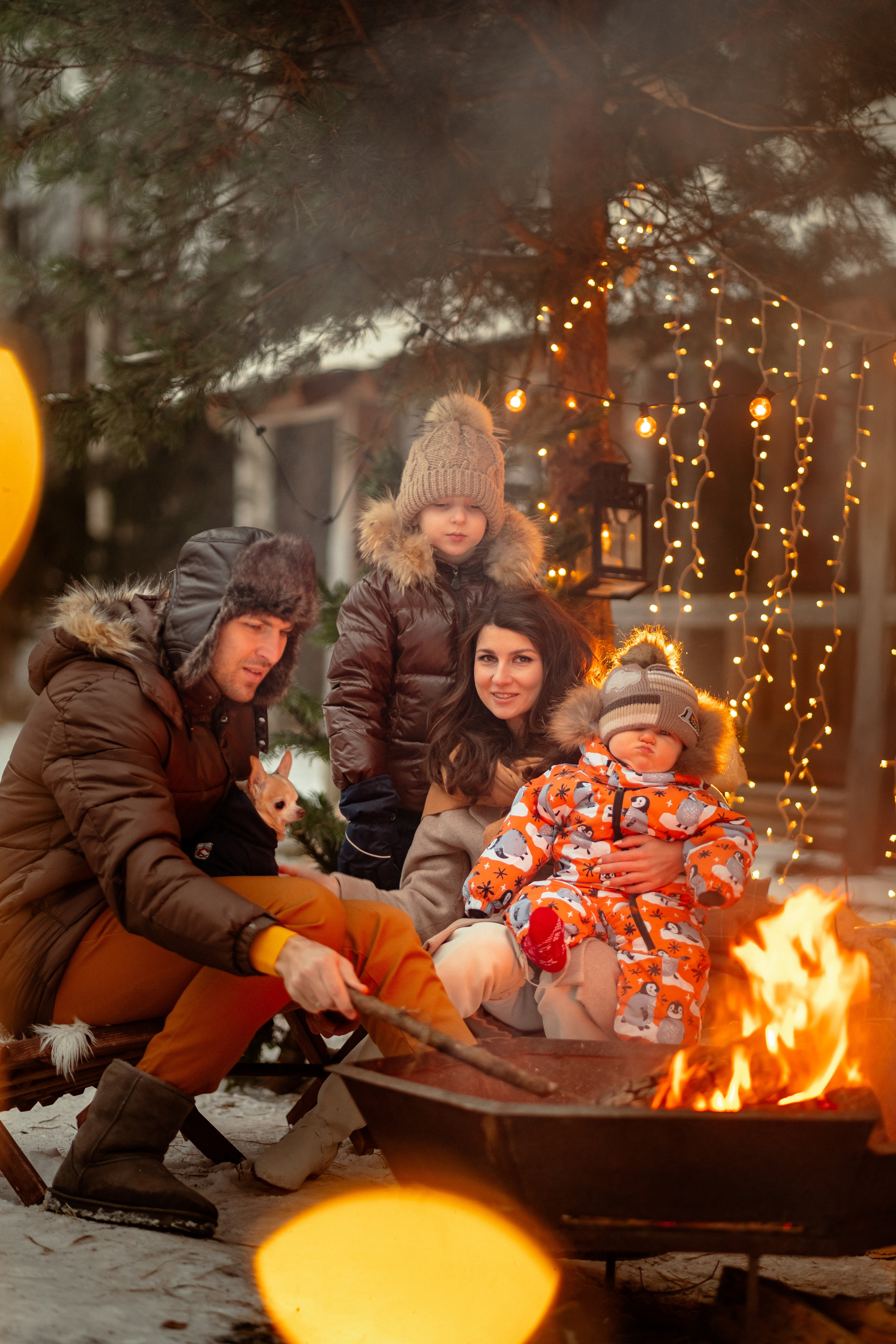 Новогоднее шале в подмосковье. Семейный и свадебный фотограф в Москве Нина Гусева
