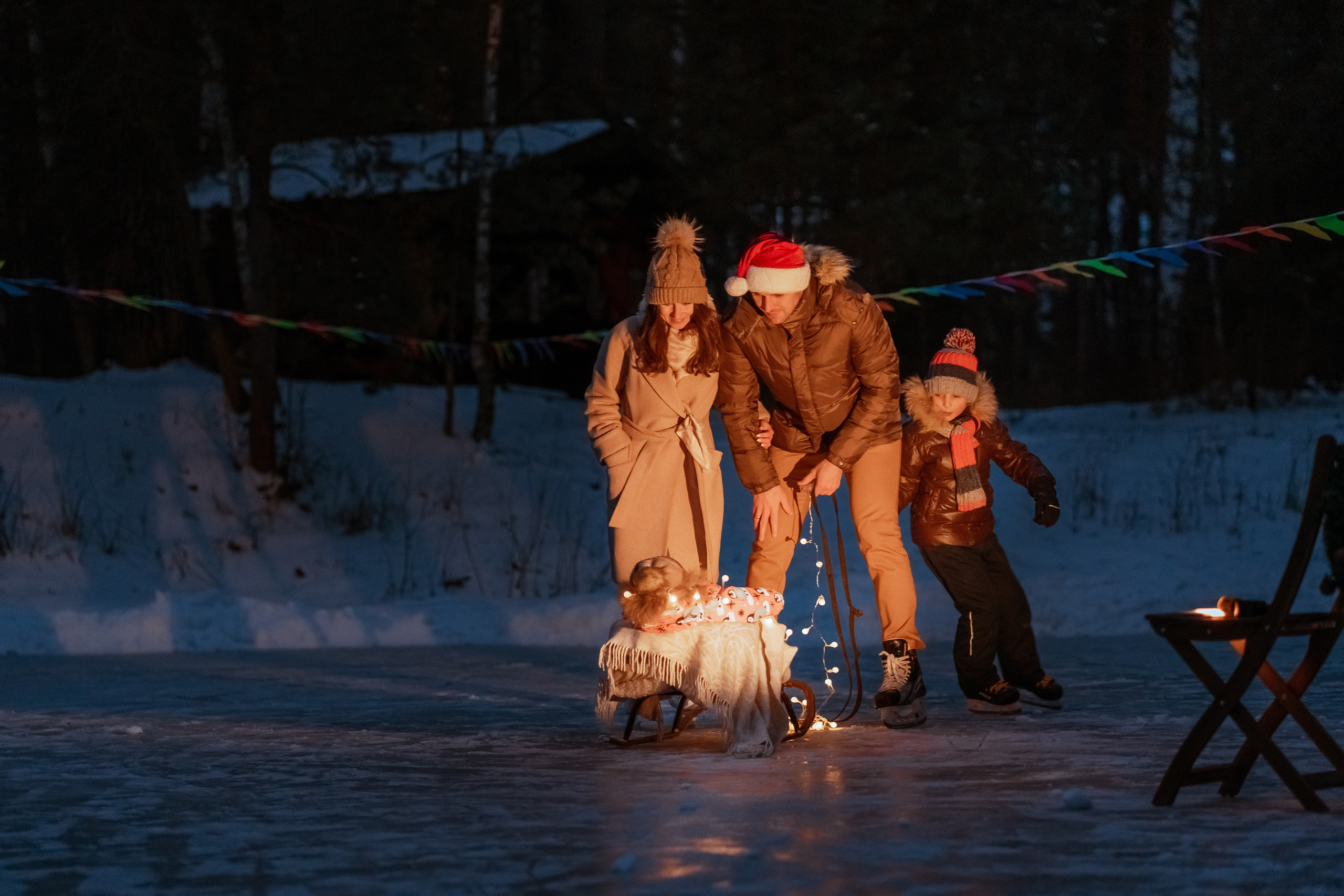 Новогоднее шале в подмосковье. Семейный и свадебный фотограф в Москве Нина Гусева