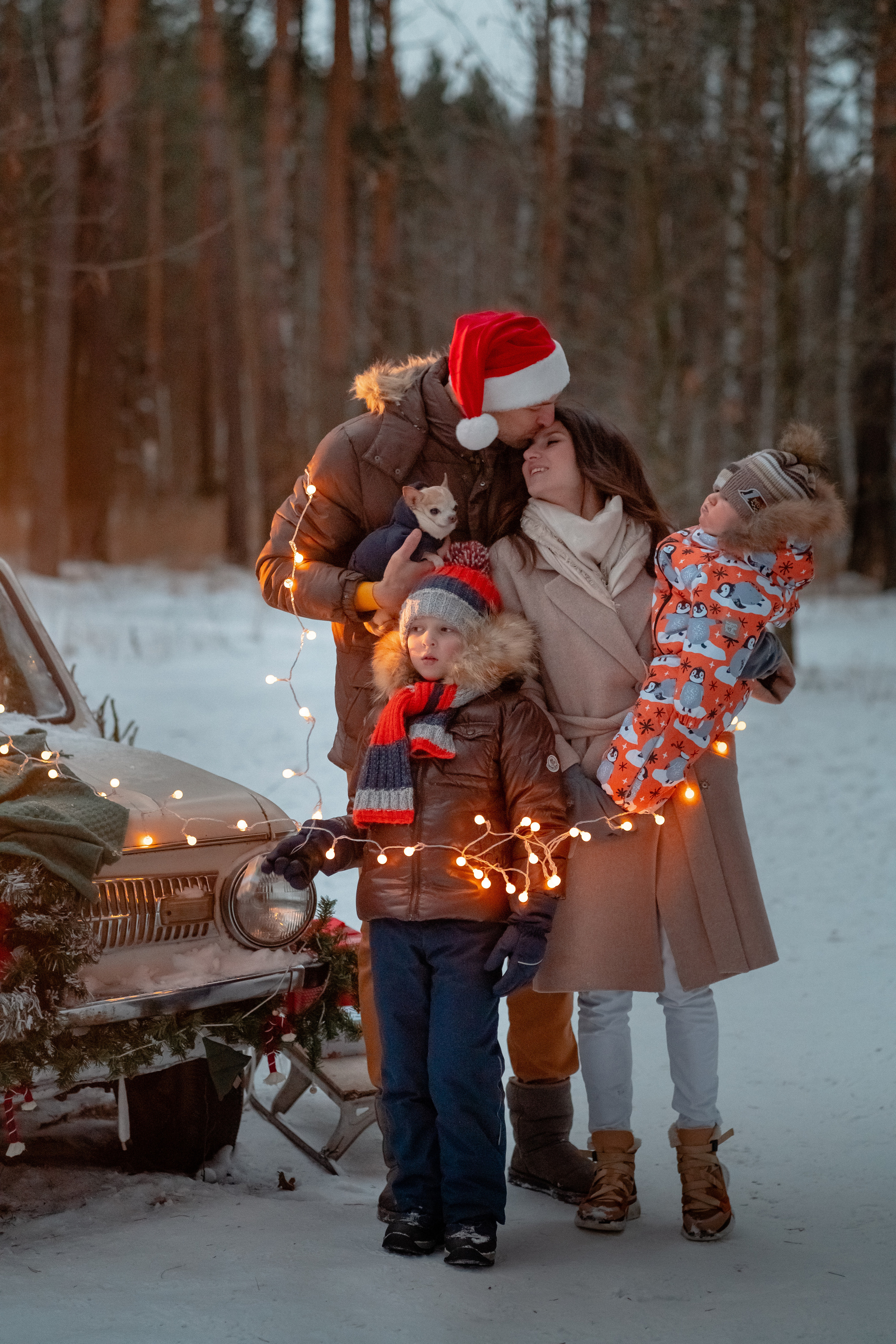 Новогоднее шале в подмосковье. Семейный и свадебный фотограф в Москве Нина Гусева