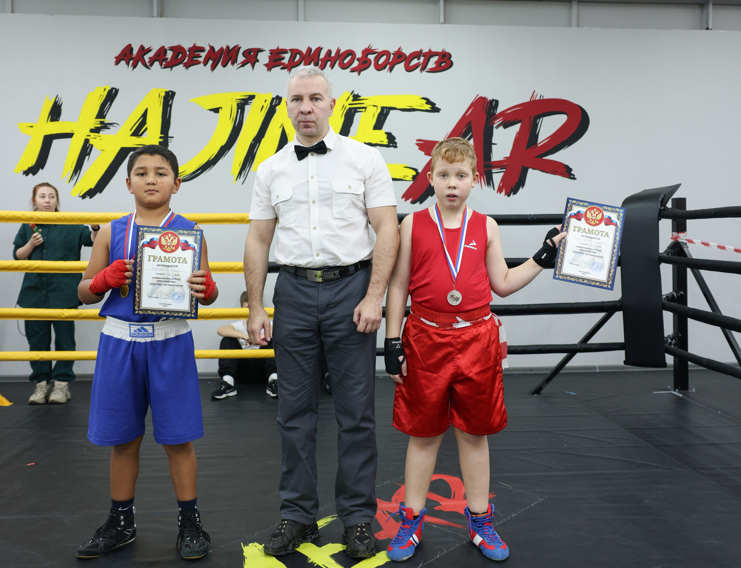 Открытый ринг «кубок ООО «ТЭК НеваСпецТяж». Фотограф Александр Заломаев
