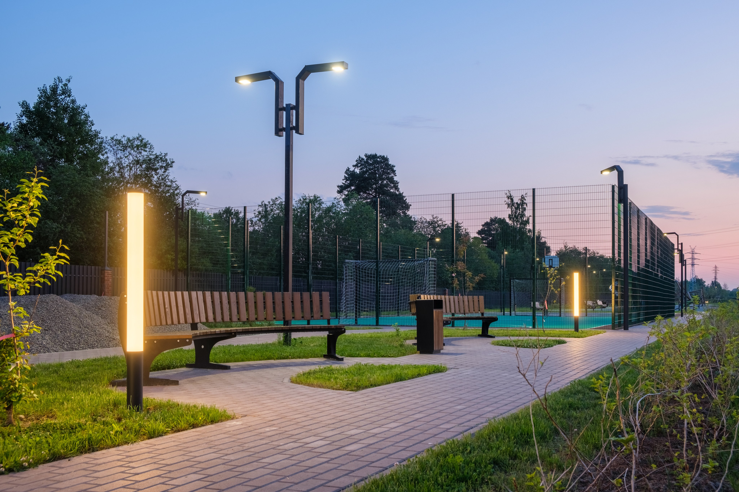 Архитектурная фотосъёмка коттеджного посёлка