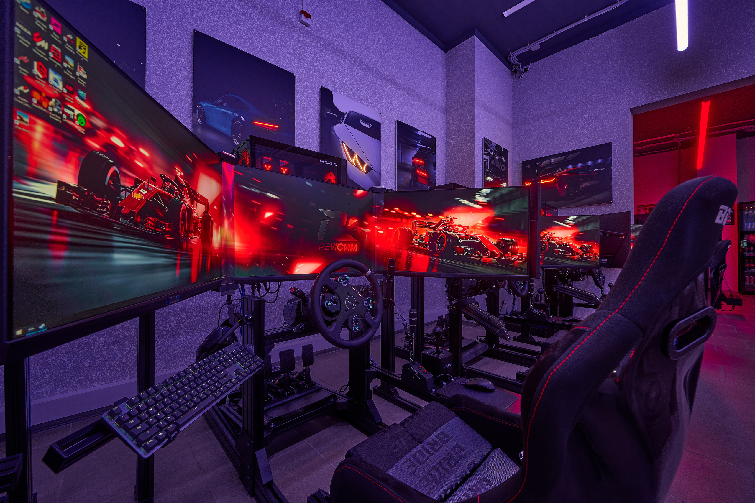 РЕЙСИМ Гоночные автосимуляторы. Интерьерный фотограф в Краснодаре