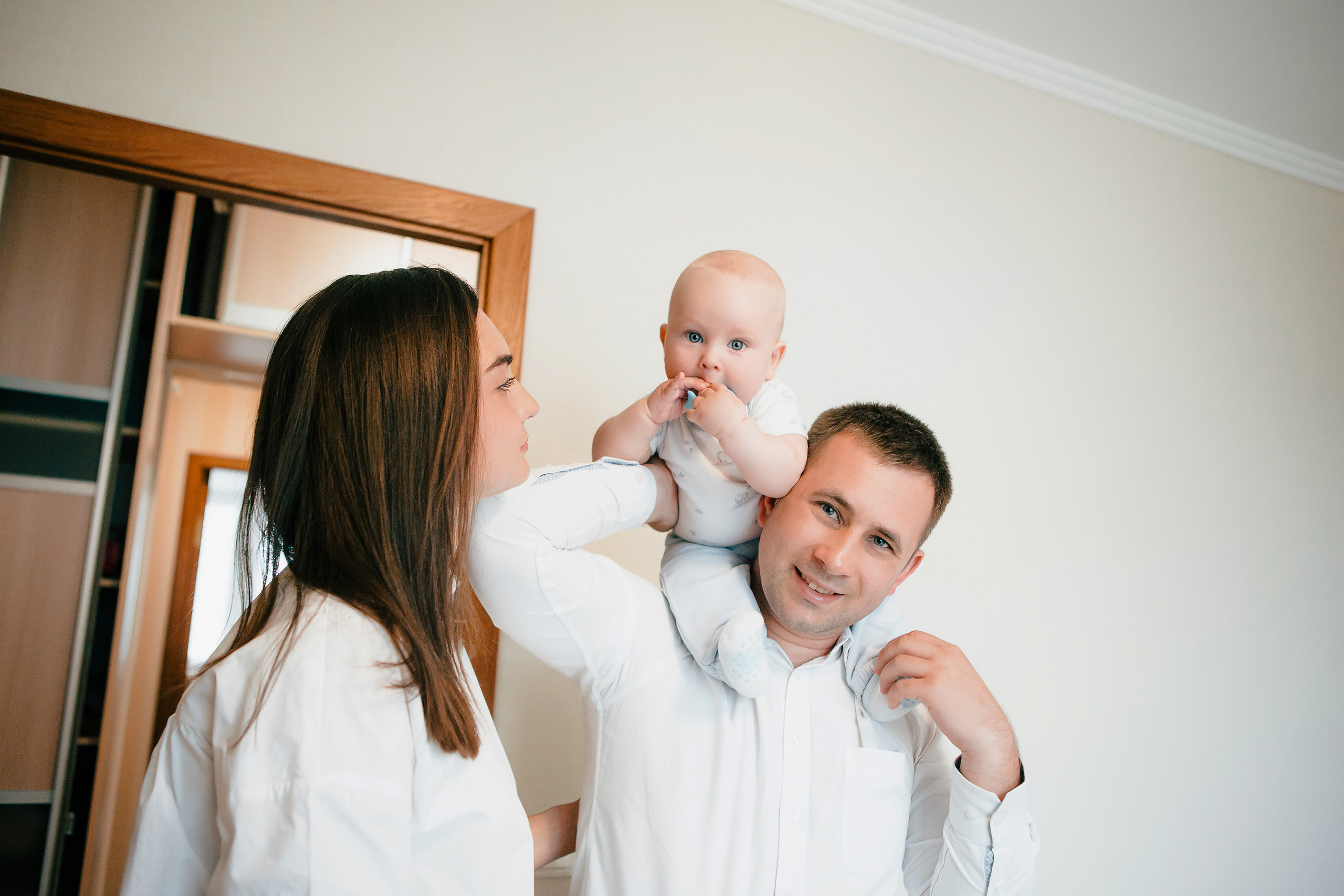 Саше годик. Фотосессия дома. Свадебный и портретный фотограф в Москве Анастасия Масюк
