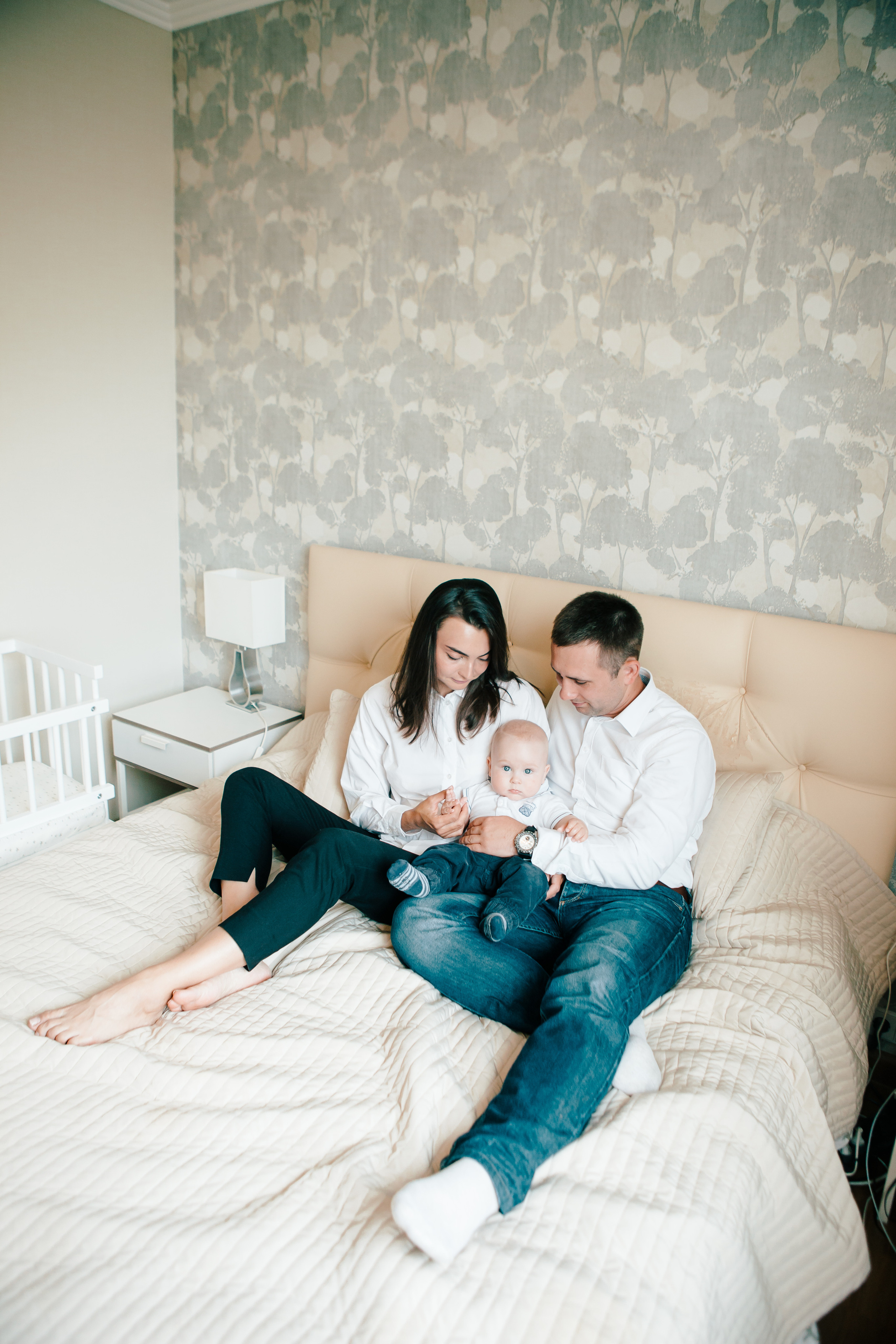 Саше годик. Фотосессия дома. Свадебный и портретный фотограф в Москве Анастасия Масюк