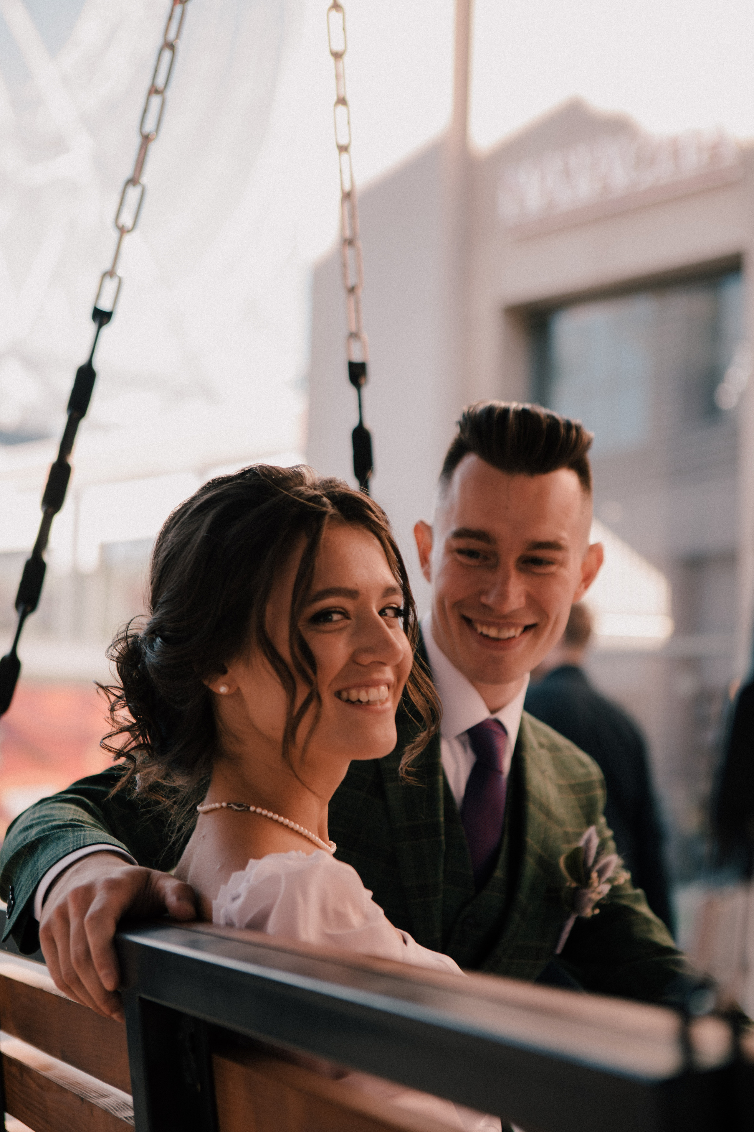 Василиса и Стас. Роспись на колесе обозрения. Свадебный и портретный фотограф в Москве Анастасия Масюк