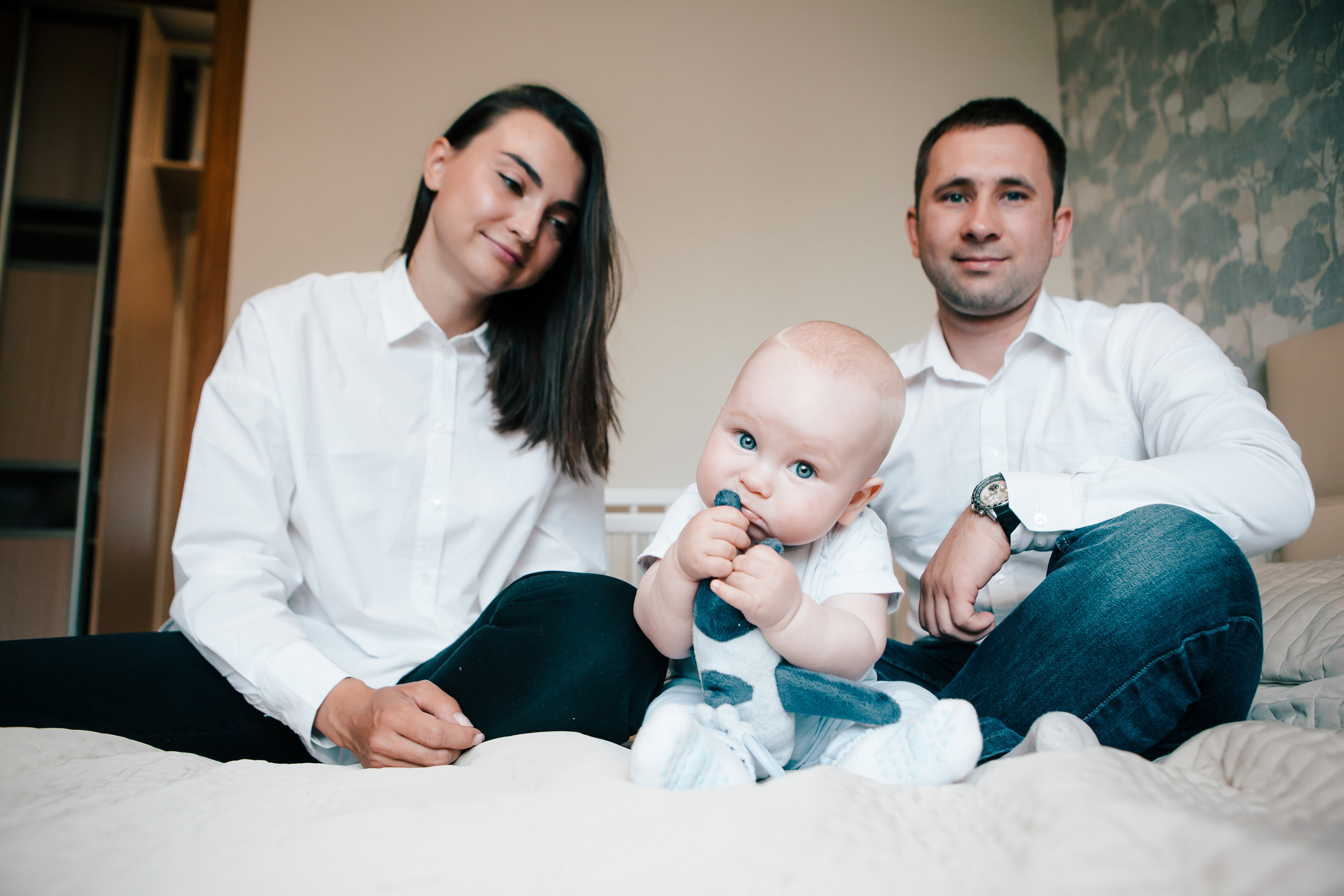 Саше годик. Фотосессия дома. Свадебный и портретный фотограф в Москве Анастасия Масюк