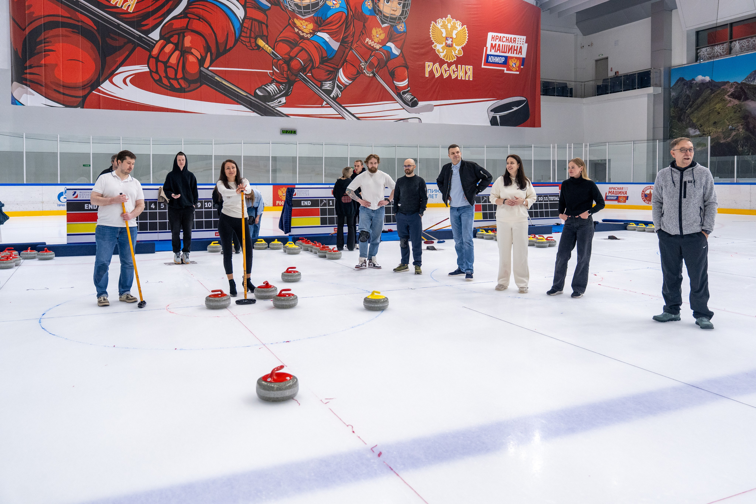 Керлинг для компании Р-Фарм. Репортажный фотограф в Красной Поляне и Сочи Павлюченко Екатерина
