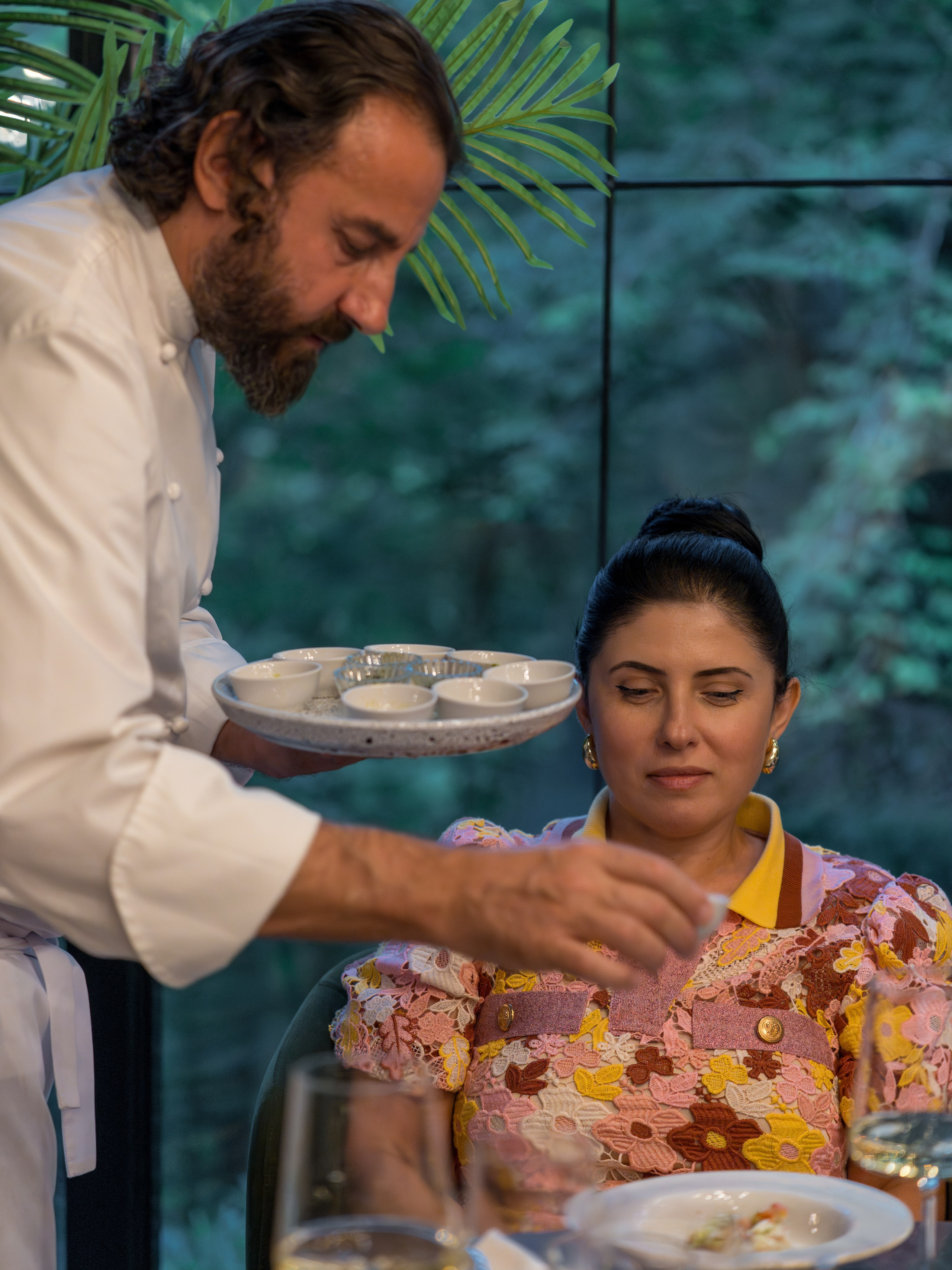 Гастрономический ужин «Лесная Италия» с Мирко Дзаго в ресторане RiverSide. Репортажный фотограф в Красной Поляне и Сочи Павлюченко Екатерина