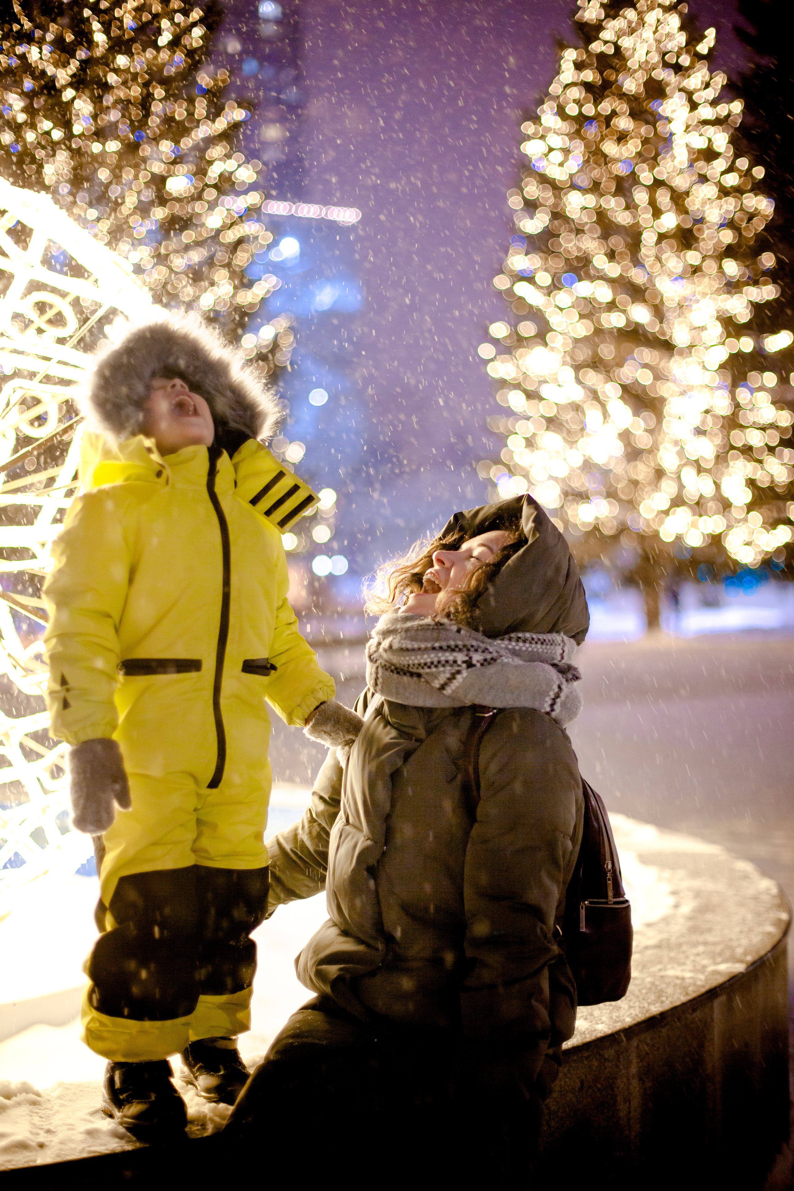 Мороз и солнце/огоньки в темноте. Свадебный и семейный фотограф Екатеринбург Настя Саедгалина