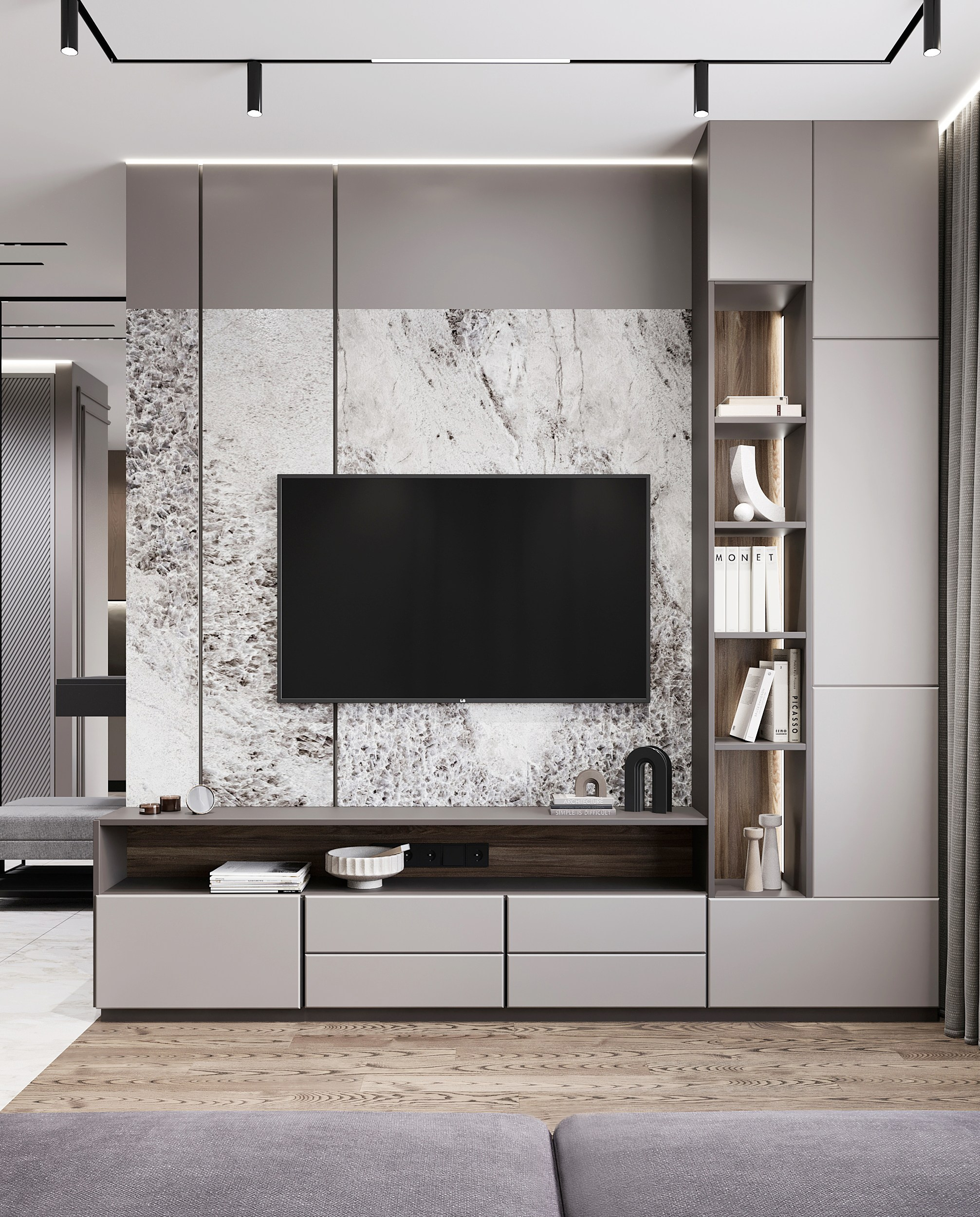 Студия 45 м². 3Д-Визуализация Наталья Макогонова