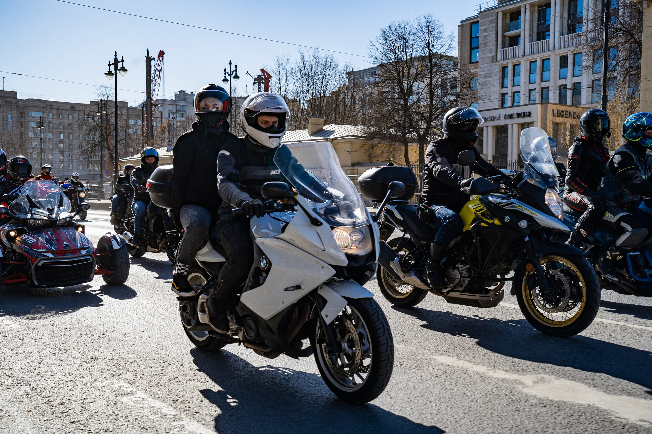 Весенний прохват мотоклуба Normans Riders MC. Концертный и репортажный фотограф в Санкт-Петербурге Слава Пахомов