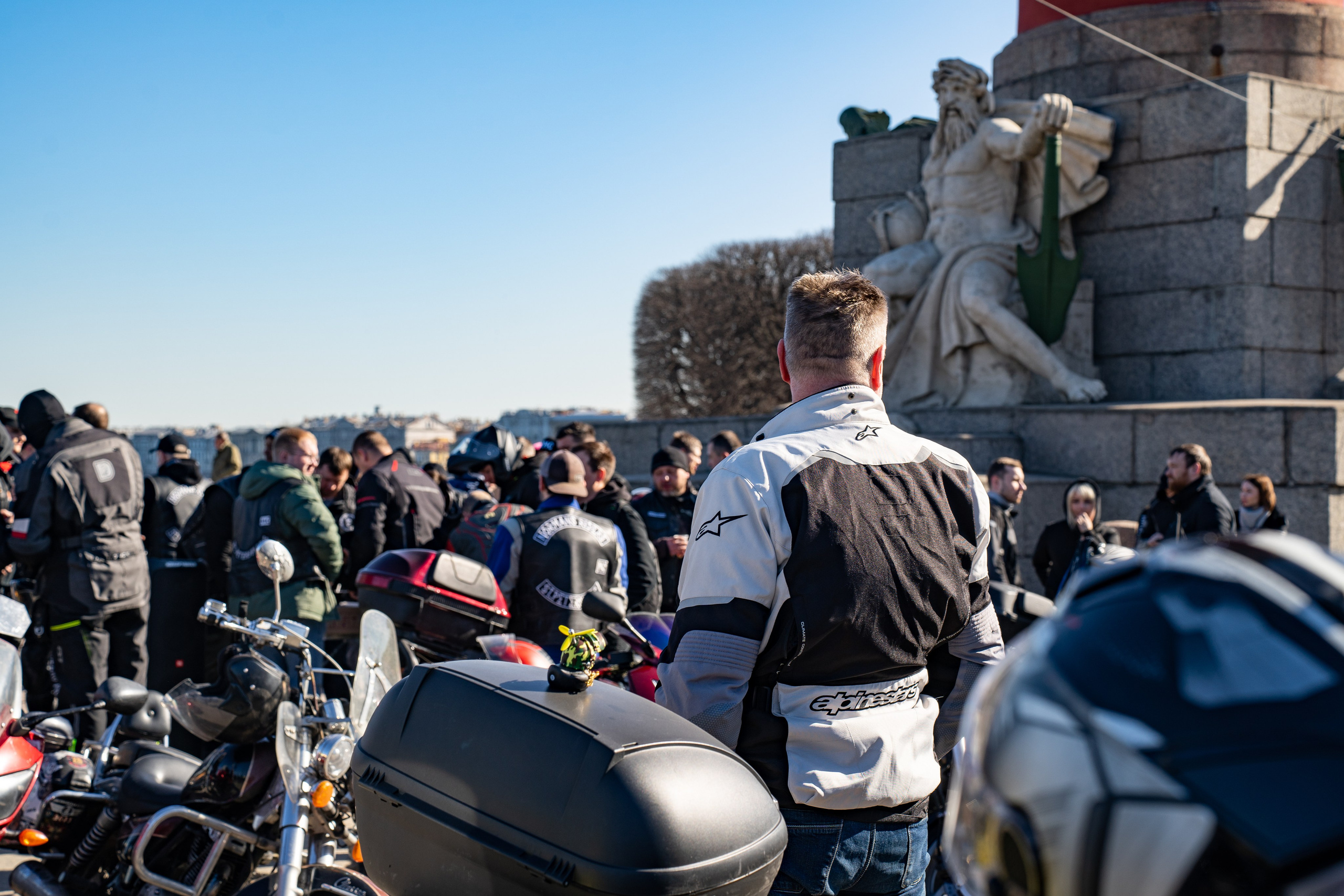 Весенний прохват мотоклуба Normans Riders MC. Концертный и репортажный фотограф в Санкт-Петербурге Слава Пахомов