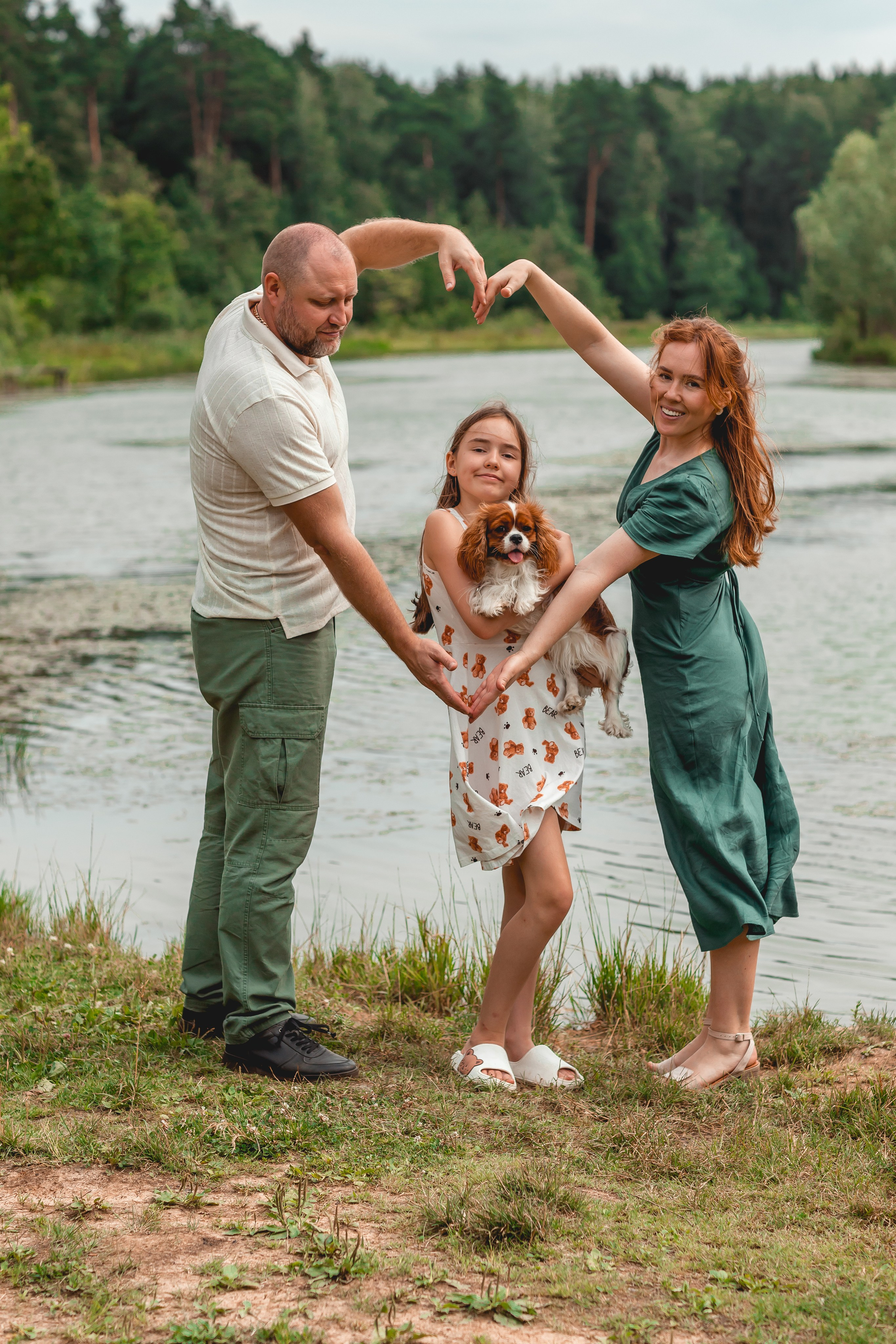 Ольга и семья. Семейный фотограф анималист Мария Крючкова