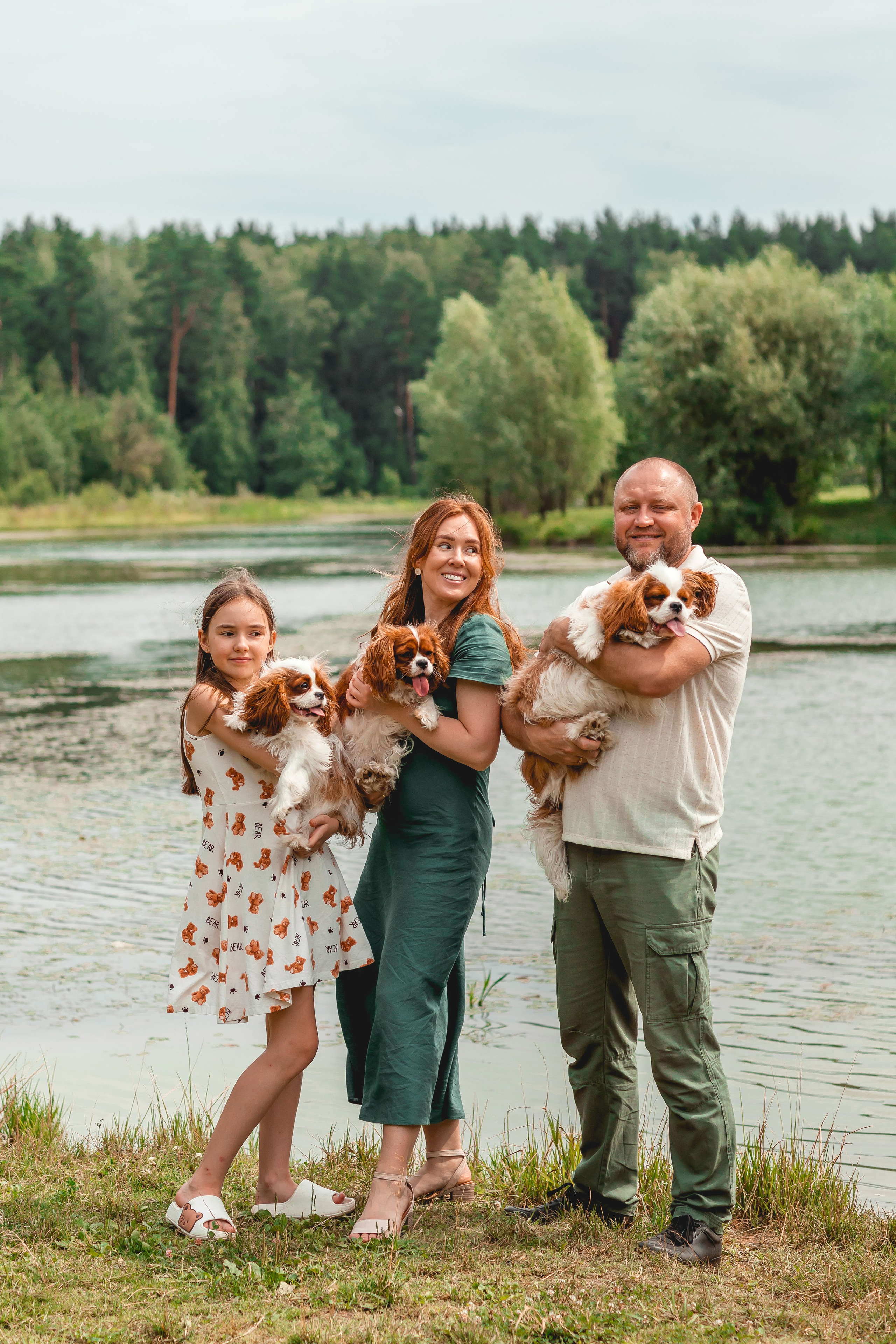 Ольга и семья. Семейный фотограф анималист Мария Крючкова