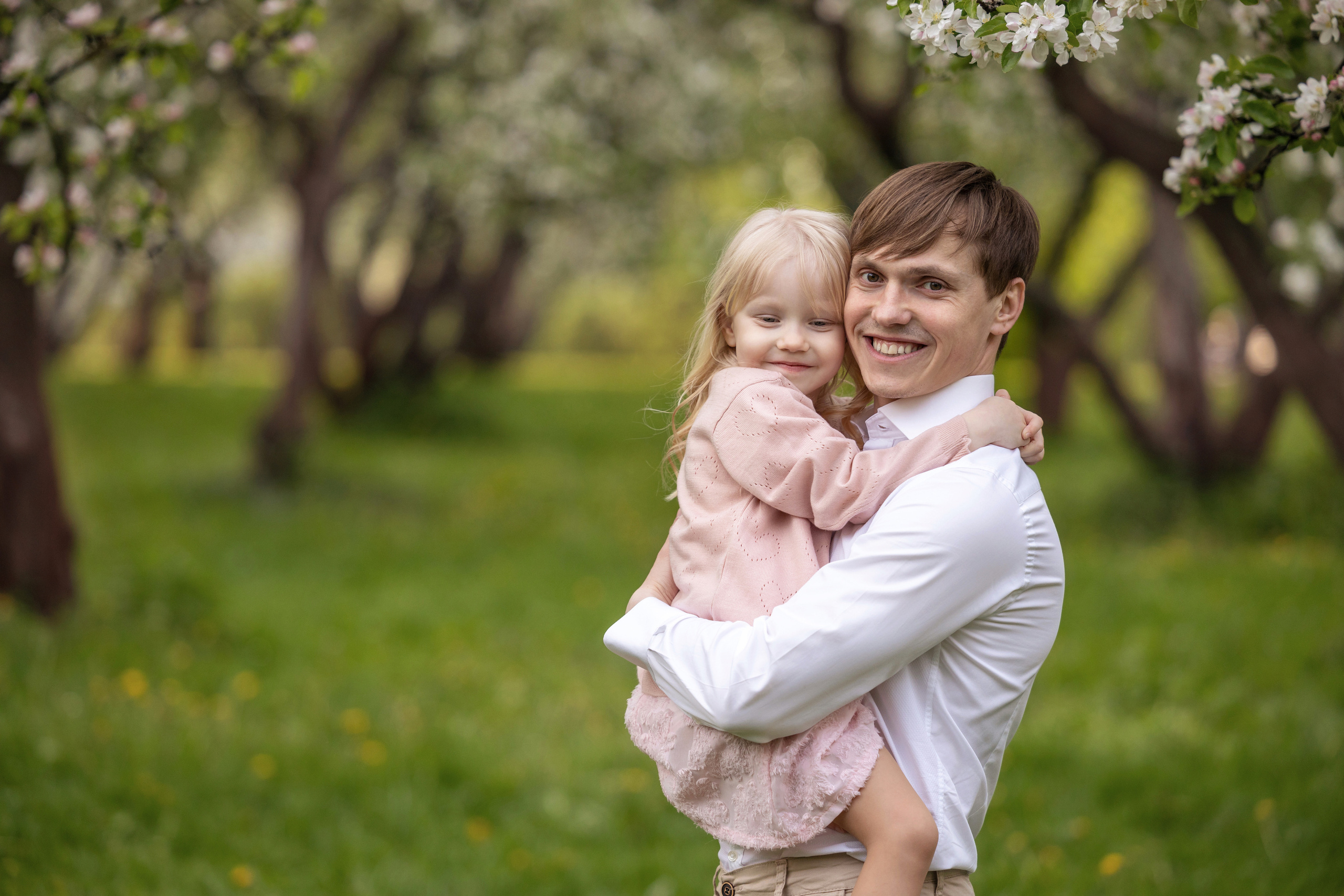 Семейная фотосессия папы и дочки в Коломенском
