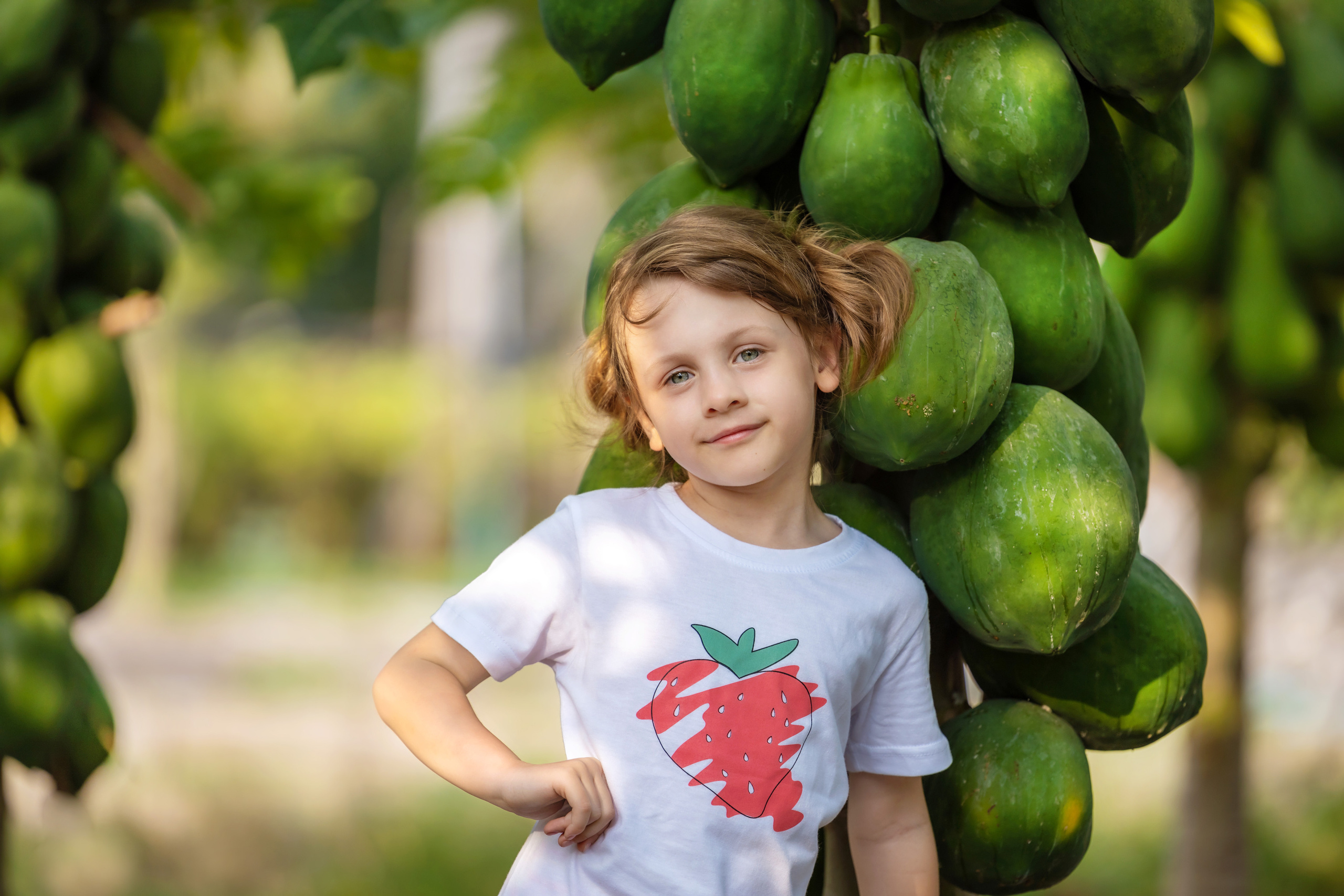 Фотосессия на Мальдивах , остров Tодду на плантациях папайи