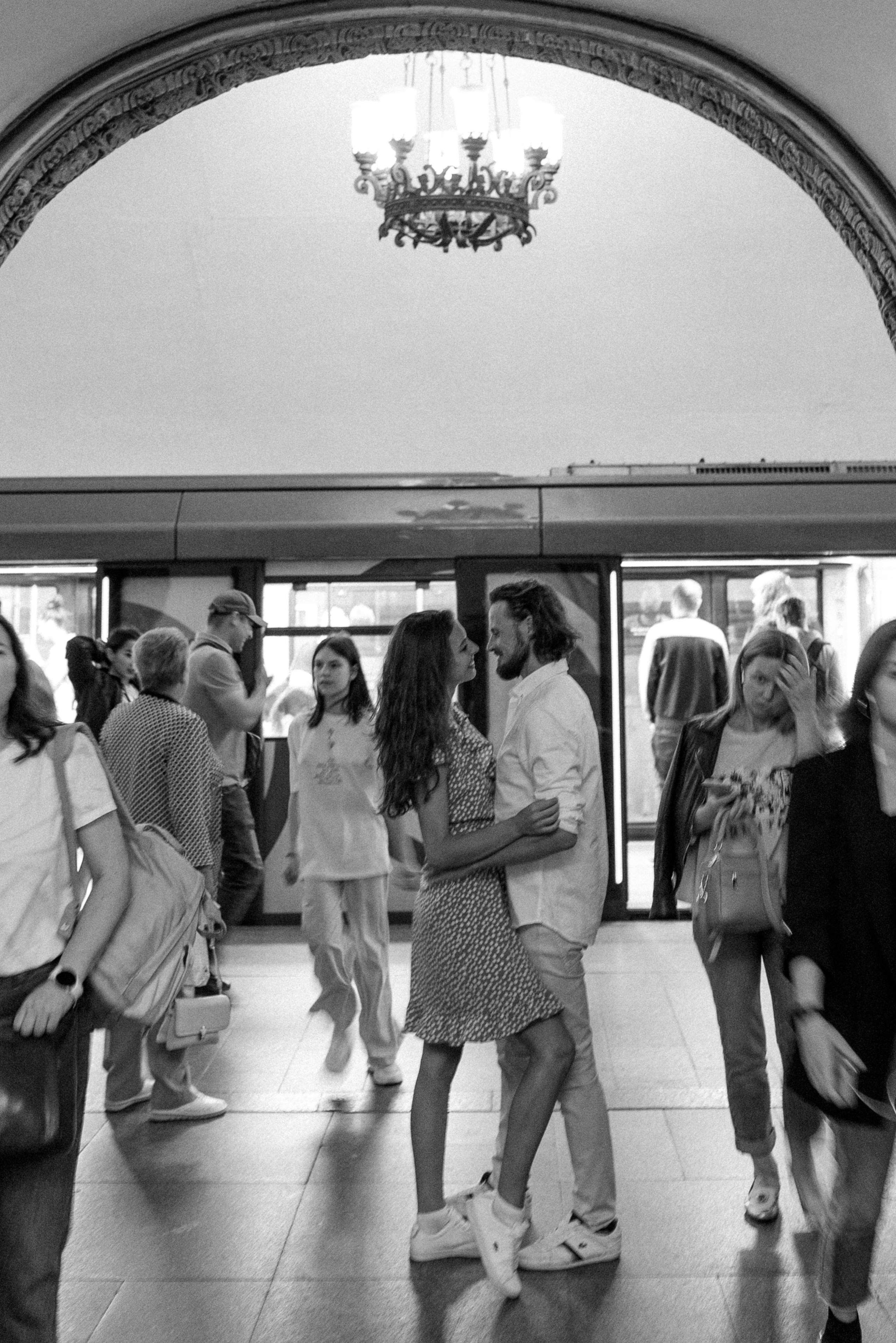 Lovestory в метро. Семейный фотограф в Москве Екатерина Север