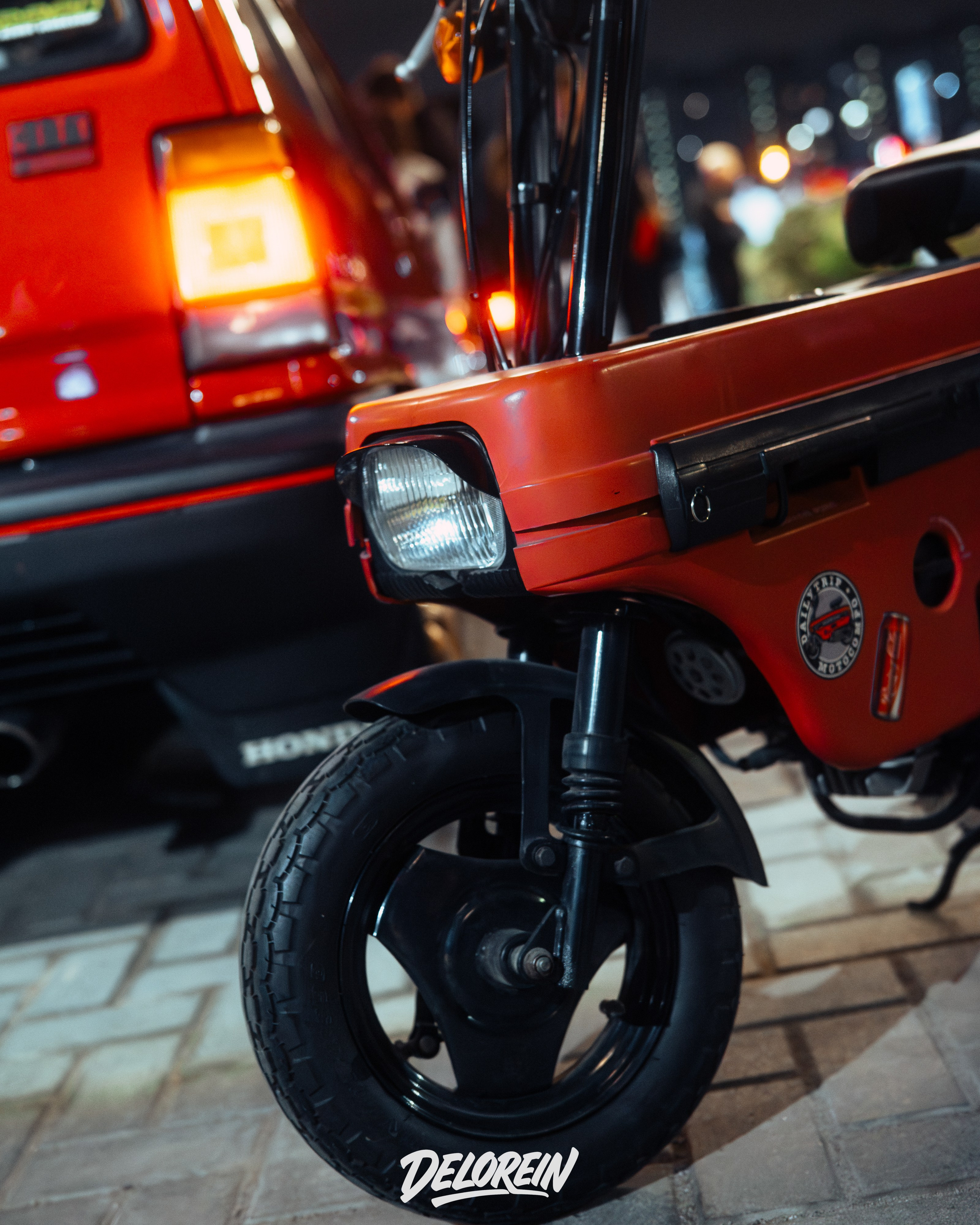 Honda City & Motocompo. DeLorein