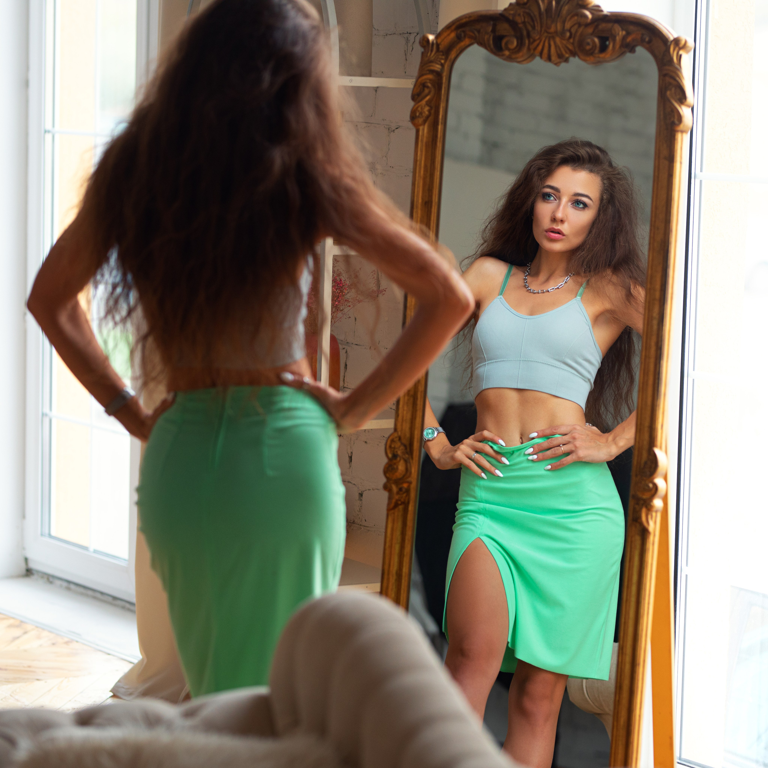 Съемка с Дианой в интерьерной студии и на улице города в формате для «себя»