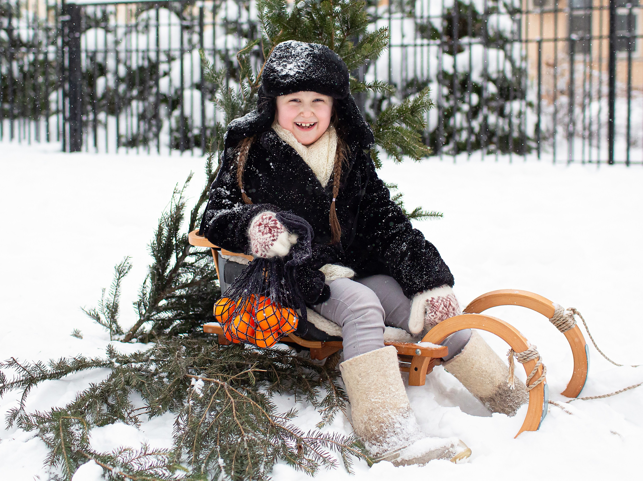 Зима в детском саду. Свадебный, семейный, детский фотограф в Санкт-Петербурге