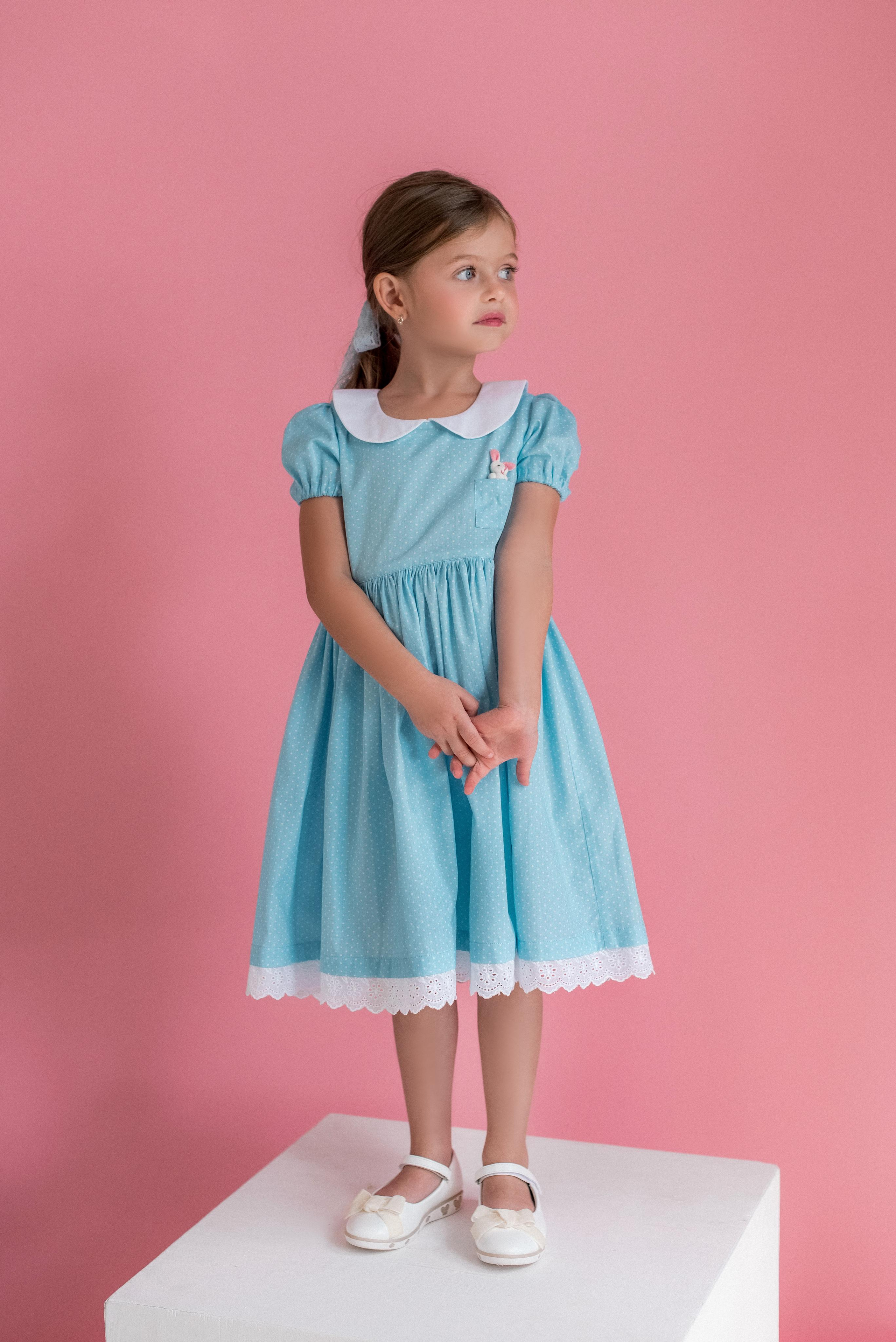 Рекламная съемка детских платьев SUN MARINO STORE г. Краснодар. Модельная студия MIA Models