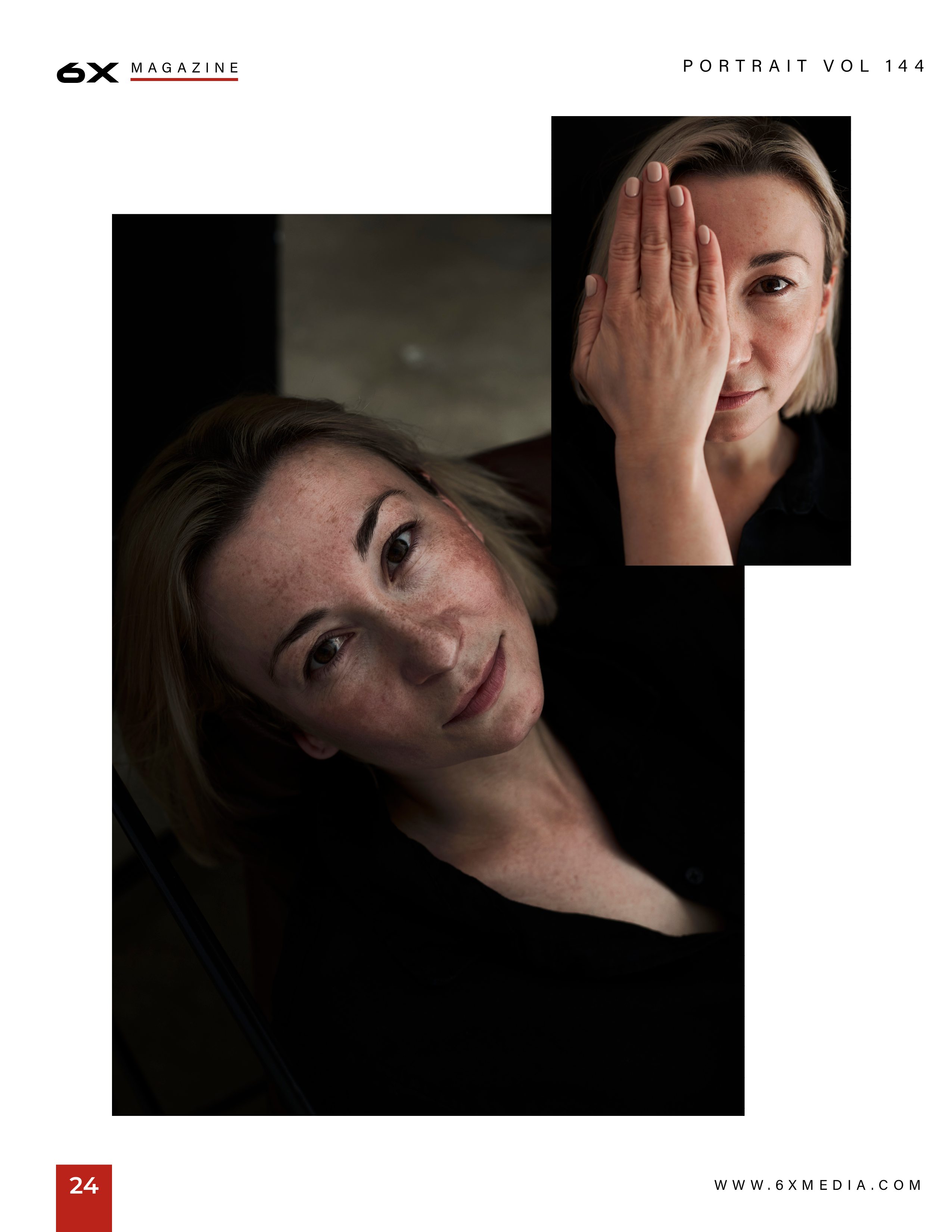 Портрет девушки на черном фоне, девушка в пиджаке и черном спортивном топе, крупный план