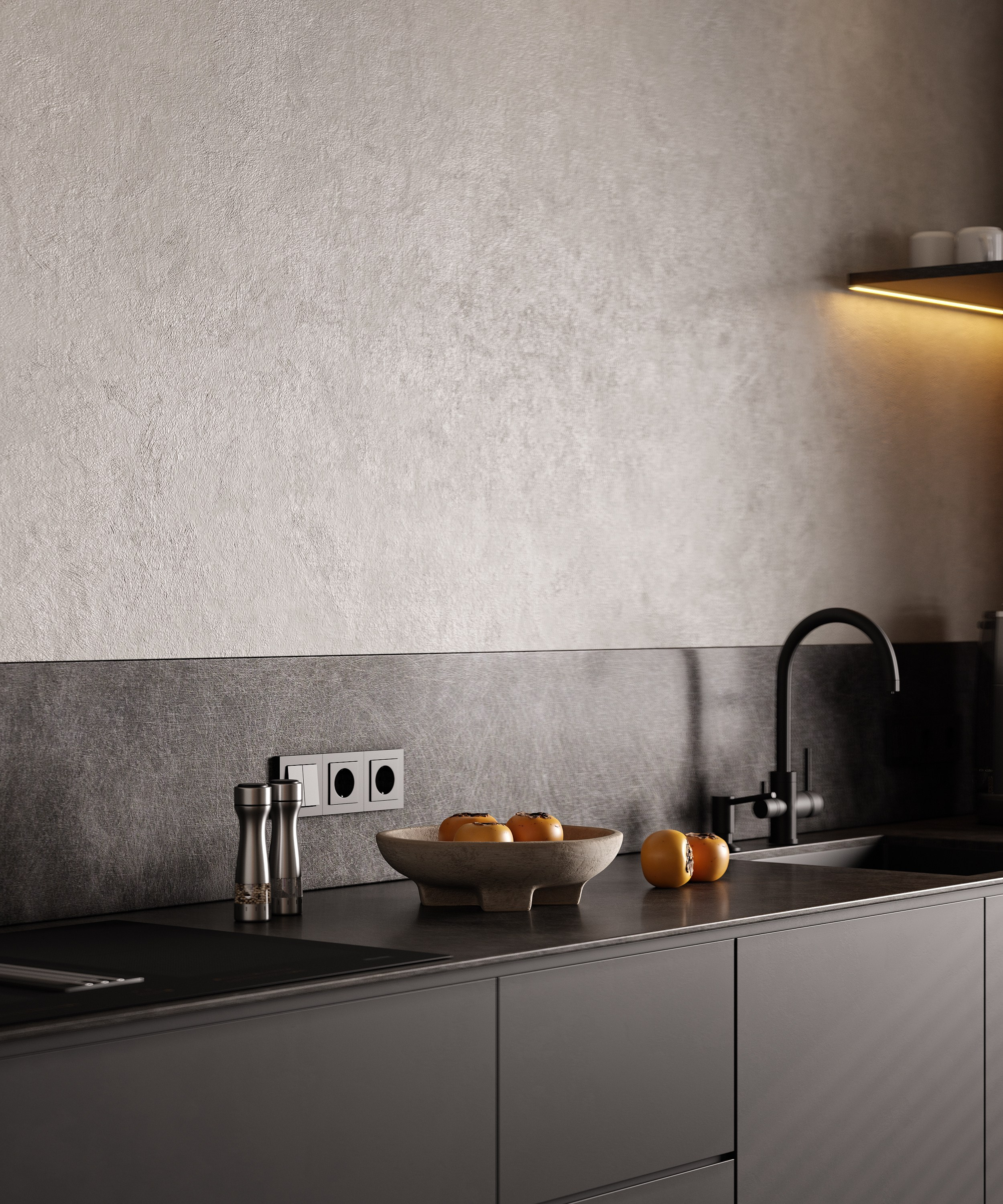 Graphic Minimalism | Design by Yuliya Shpeter. Interior visualisation | avocado.render