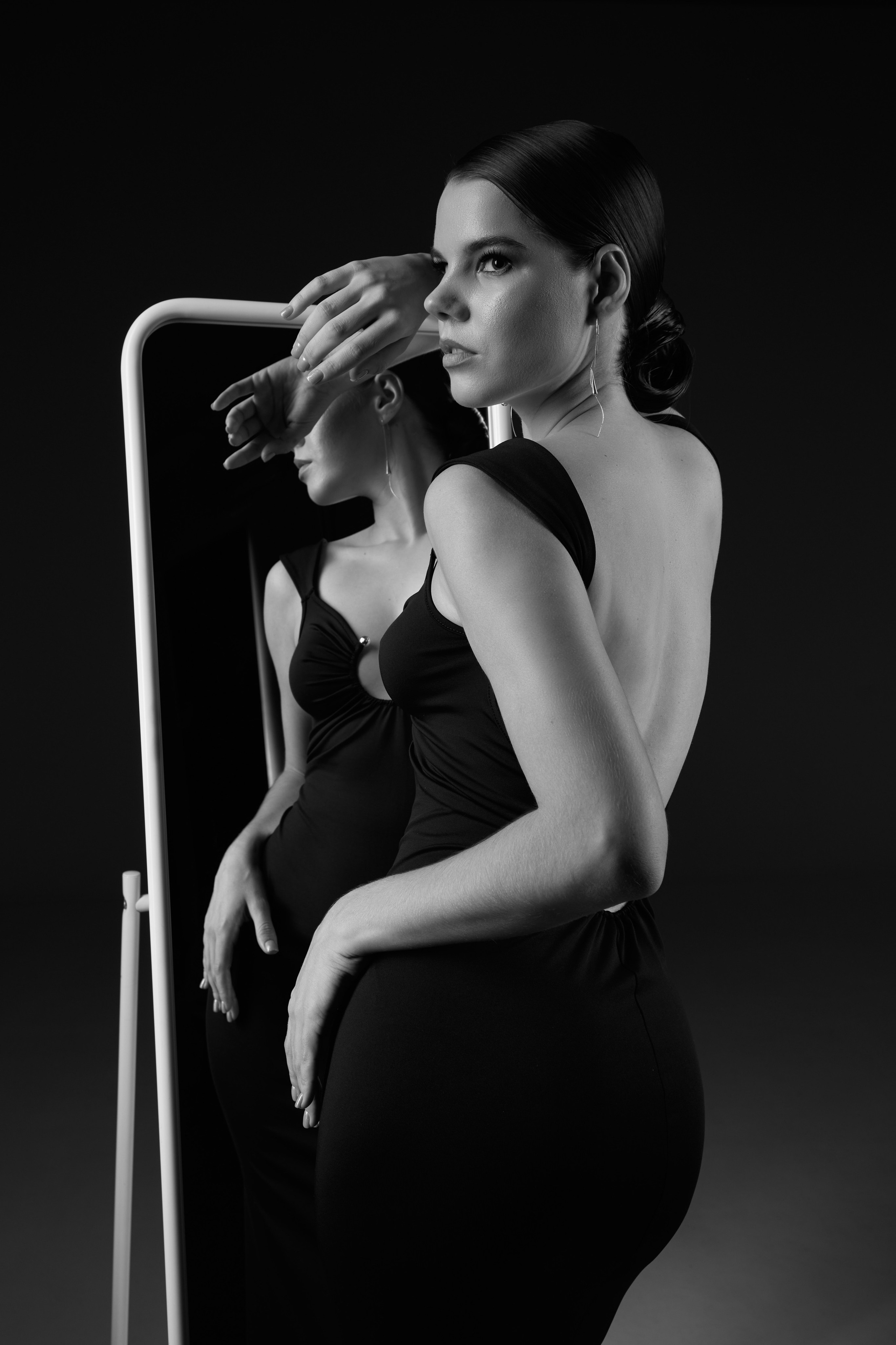 Черно-белая элегантная фотосессия. Анна Потявина. Фотограф Москва