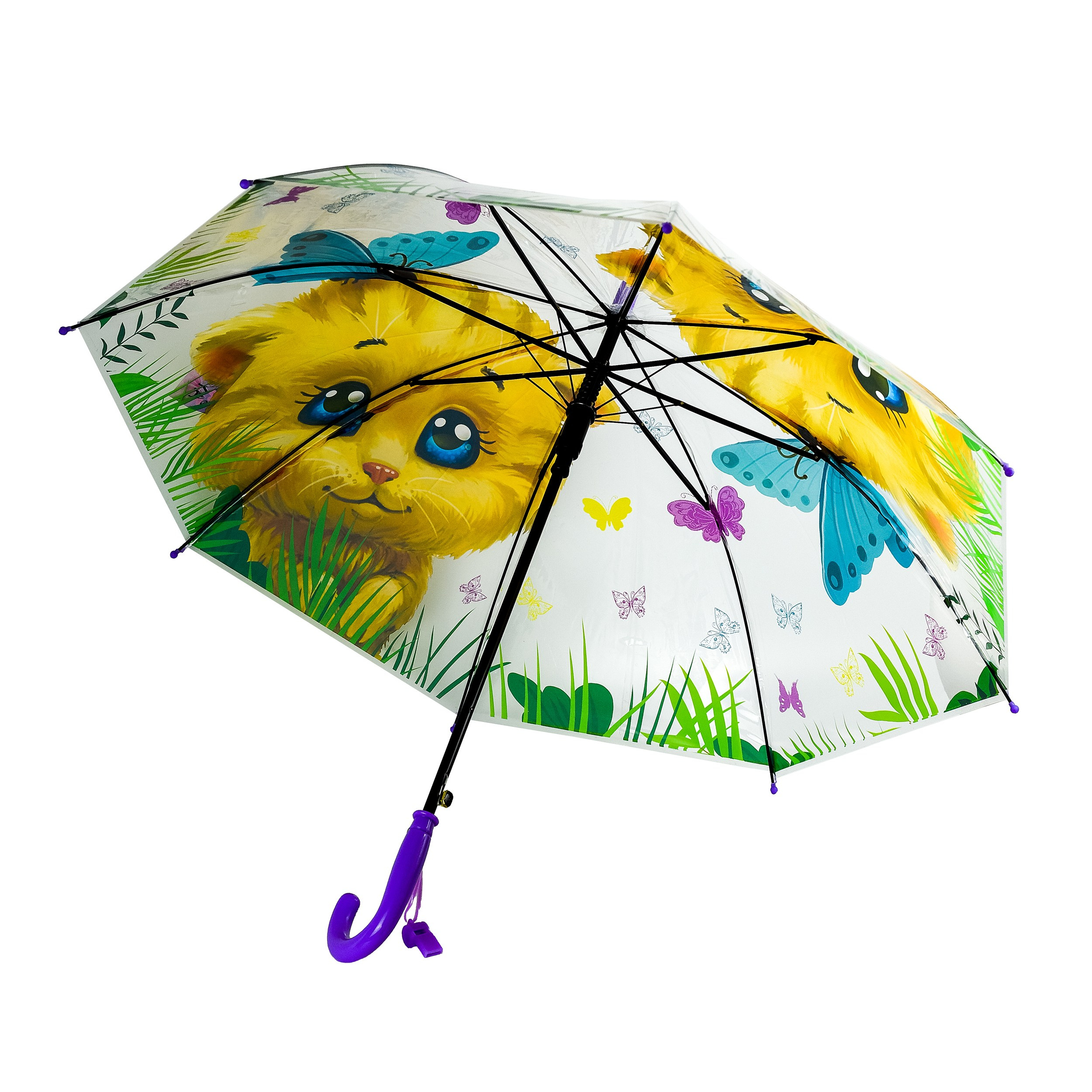 предметная фотостудия в Москве, съемка прозрачных зонтов на белом фоне