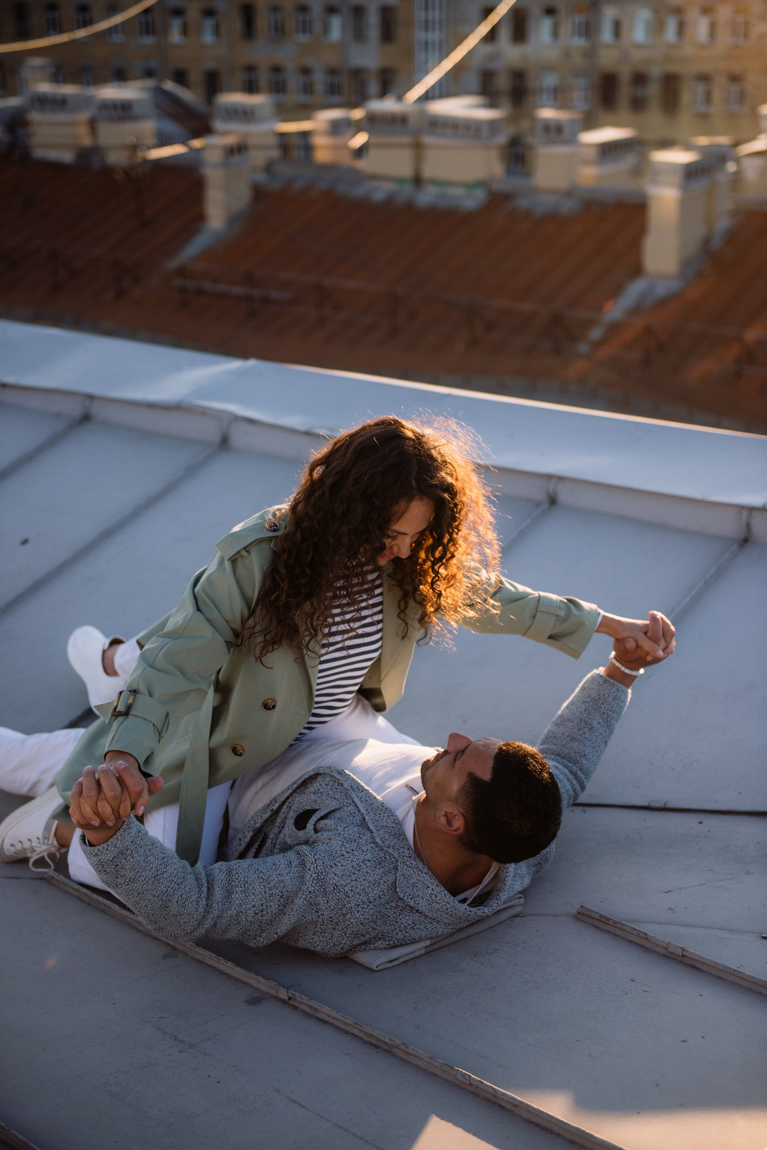 Love story на крышах Питера. Фотограф в Москве Алёна Степутенко